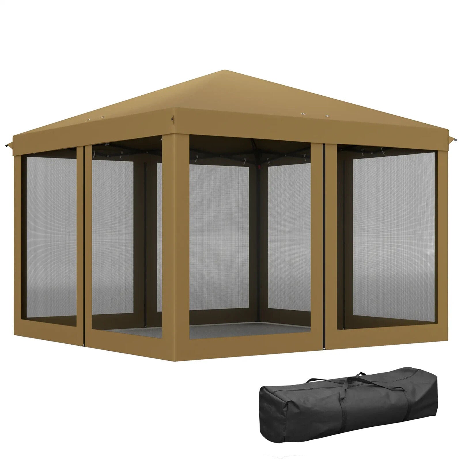 Heavy Duty Pop Up Gazebo with Removable Mesh Side Walls Garden Marquee Tent Set - Home and Garden Furniture Shop - #rustic - furniture#