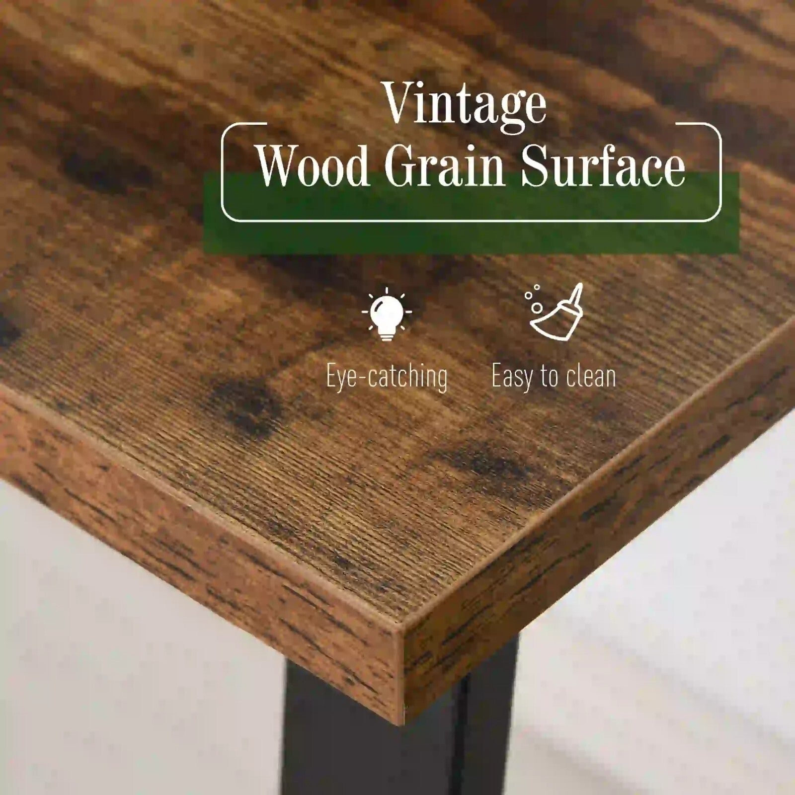 Industrial Computer Desk Laptop Table Home Office Study Workstation Writing Desk - Home and Garden Furniture Shop - rustic - furniture