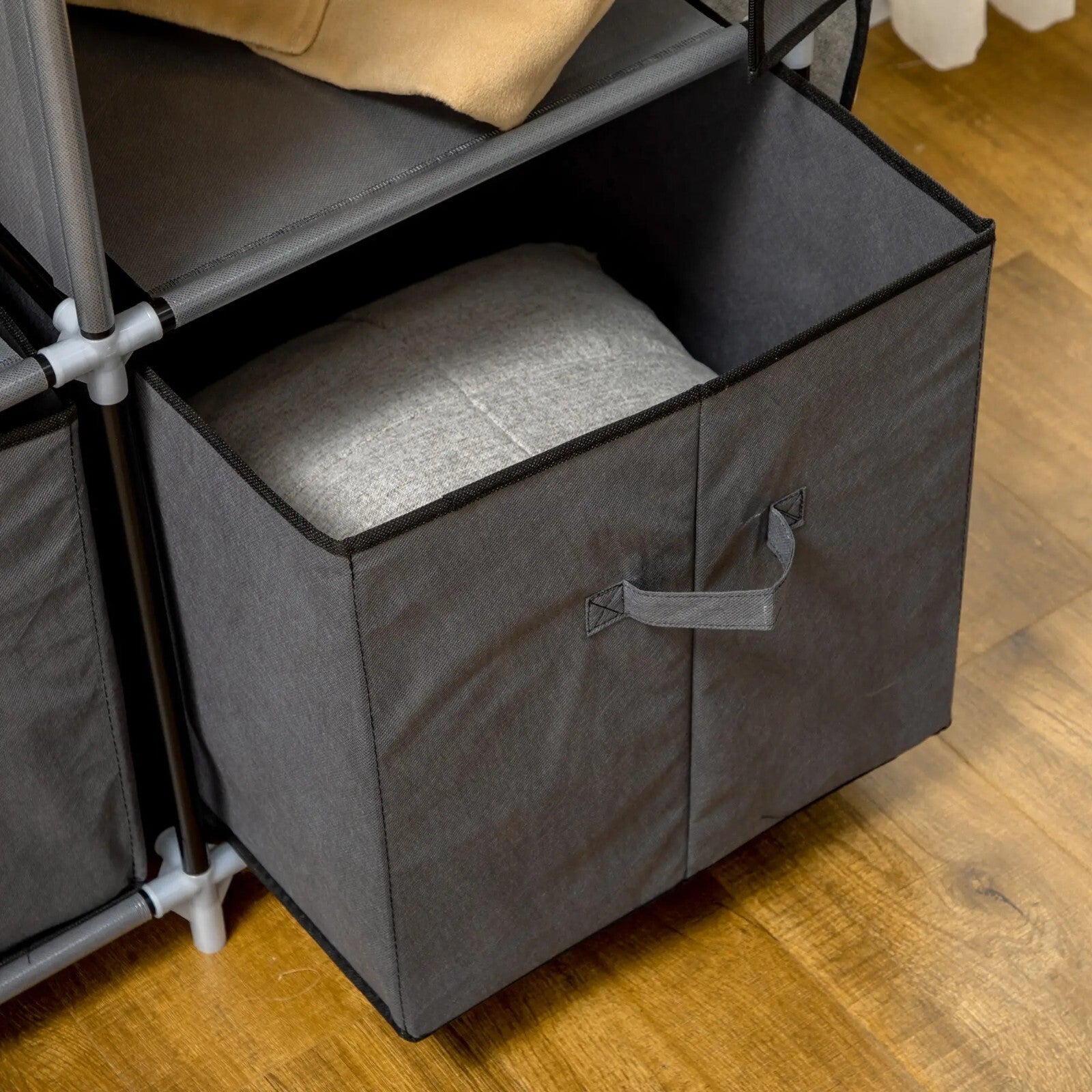 Industrial Open Wardrobe Clothes Rail Rack Metal Hanging Bedroom Storage Shelves - Home and Garden Furniture Shop - rustic - furniture