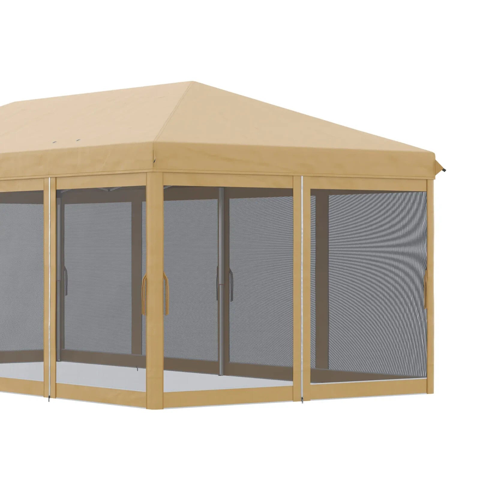 Large 6 x 3m Pop Up Gazebo Party Tent Marquee Canopy with 6 Removable Sidewalls - Home and Garden Furniture Shop - rustic - furniture