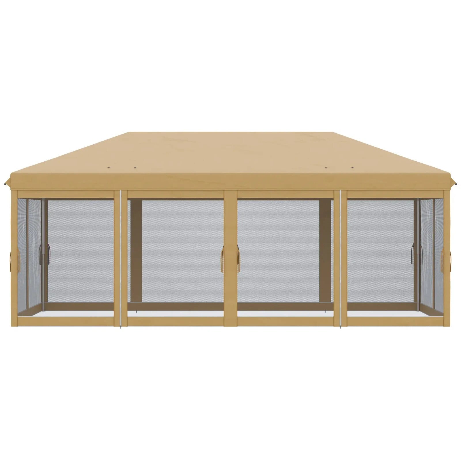 Large 6 x 3m Pop Up Gazebo Party Tent Marquee Canopy with 6 Removable Sidewalls - Home and Garden Furniture Shop - rustic - furniture