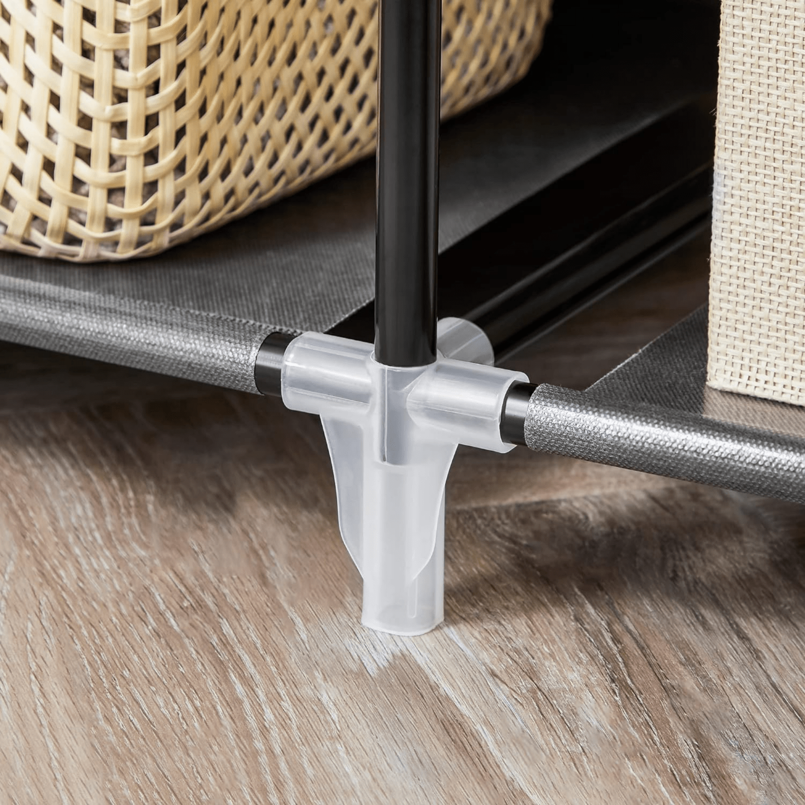 Large Canvas Wardrobe Cupboard Shelves Bedroom Storage Hanging Clothes Rail Rack - Home and Garden Furniture Shop - rustic - furniture