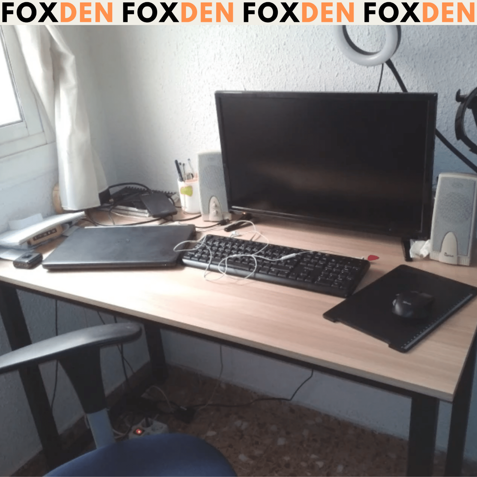 Large Computer Desk Industrial Wood Table Home Office PC Workstation Metal Legs - Home and Garden Furniture Shop - rustic - furniture