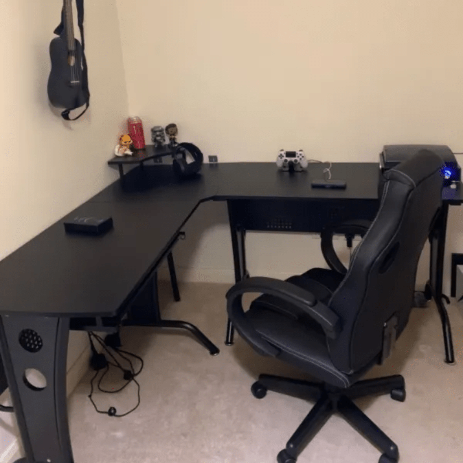 Large Corner Computer Desk Work Monitor Stand Home Office Gaming Desk L Shaped - Home and Garden Furniture Shop - rustic - furniture