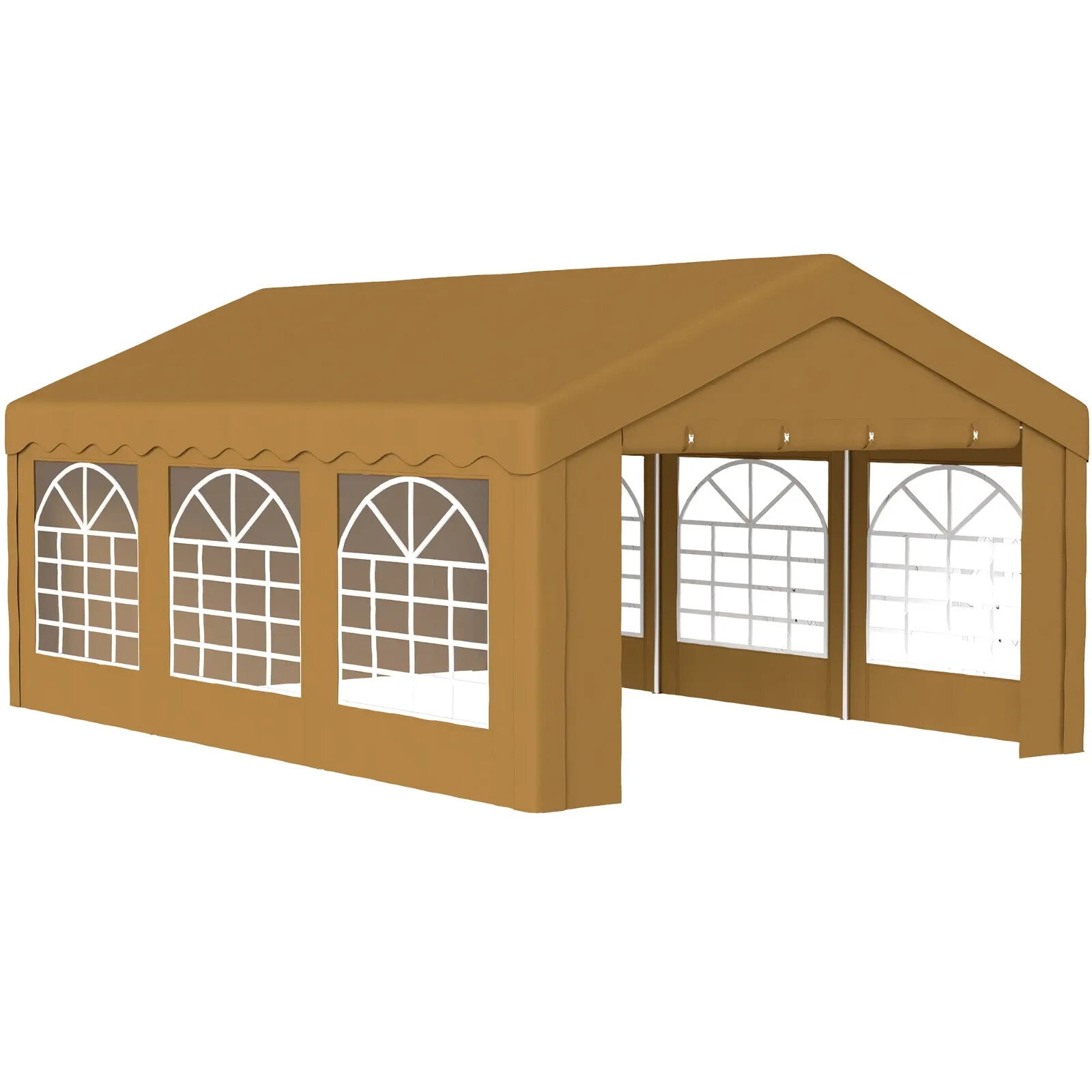 Large Garden Gazebo Marquee Party Wedding Tent Carport Shelter Car Canopy Yellow - Home and Garden Furniture Shop - rustic - furniture