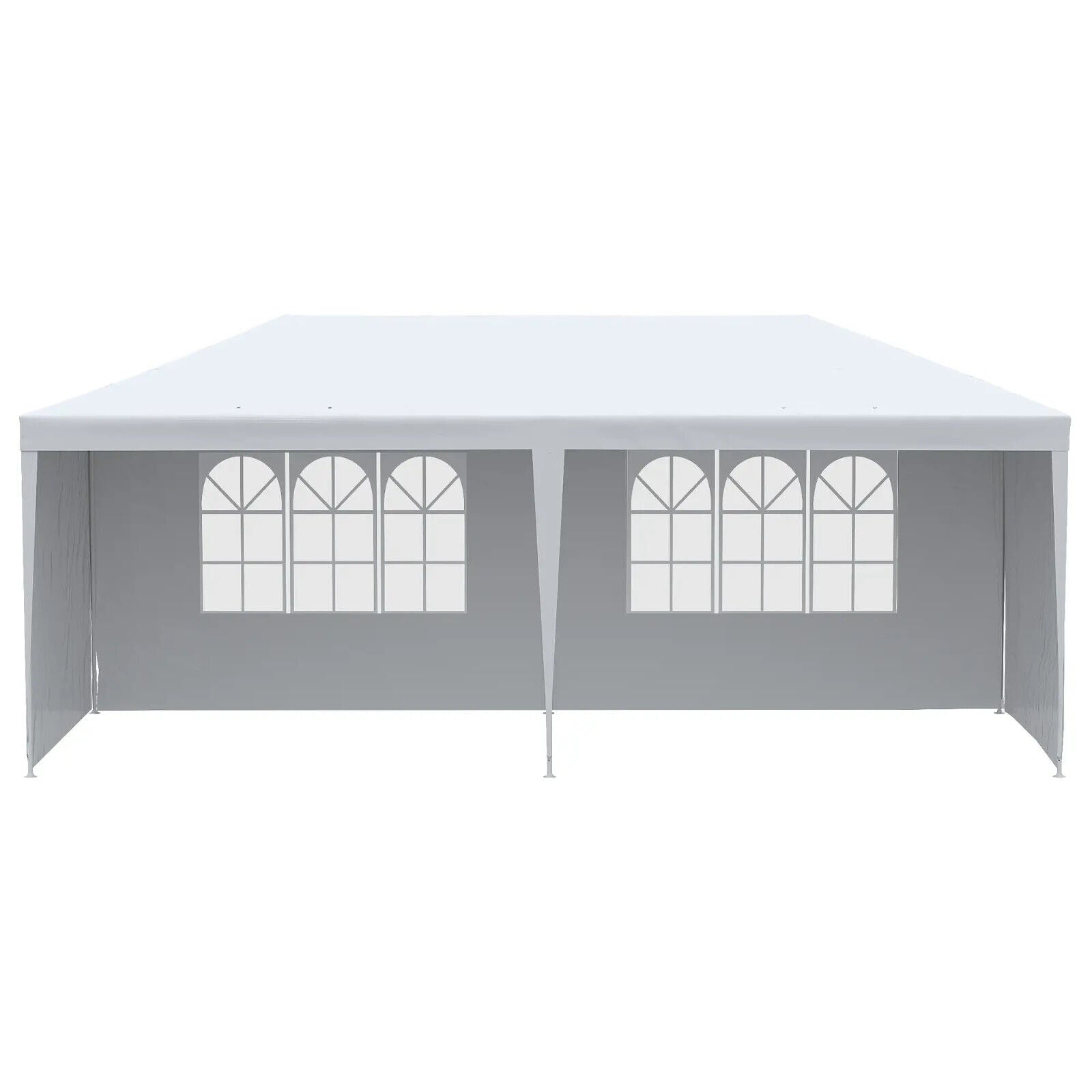 Large Garden Gazebo Wedding Marquee Party Tent 6 x 3m Canopy Canopy Patio White - Home and Garden Furniture Shop - #rustic - furniture#
