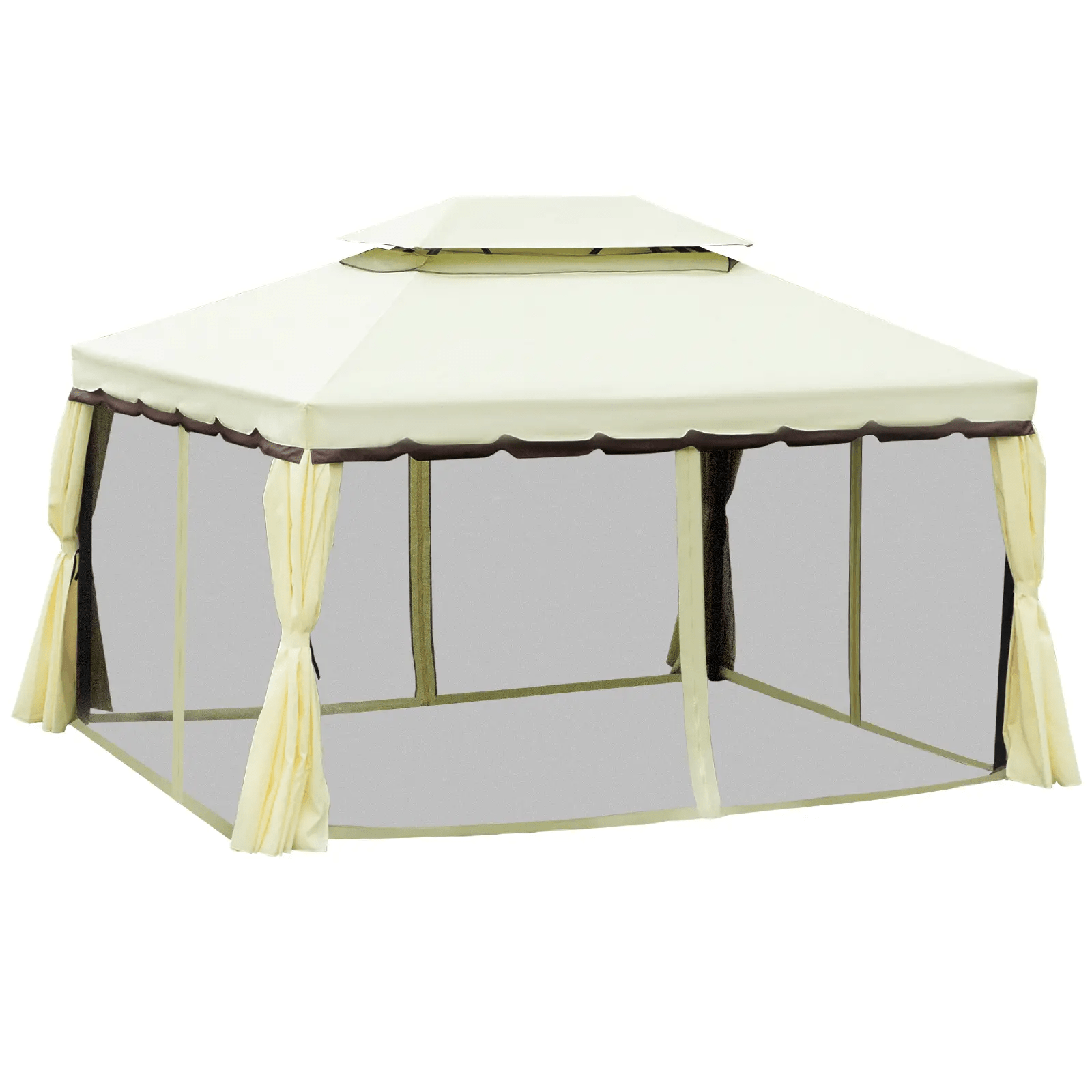 Large Gazebo with Sides Curtains Aluminium Patio Marquee Party Tent 3m x 3.6m - Home and Garden Furniture Shop - #rustic - furniture#