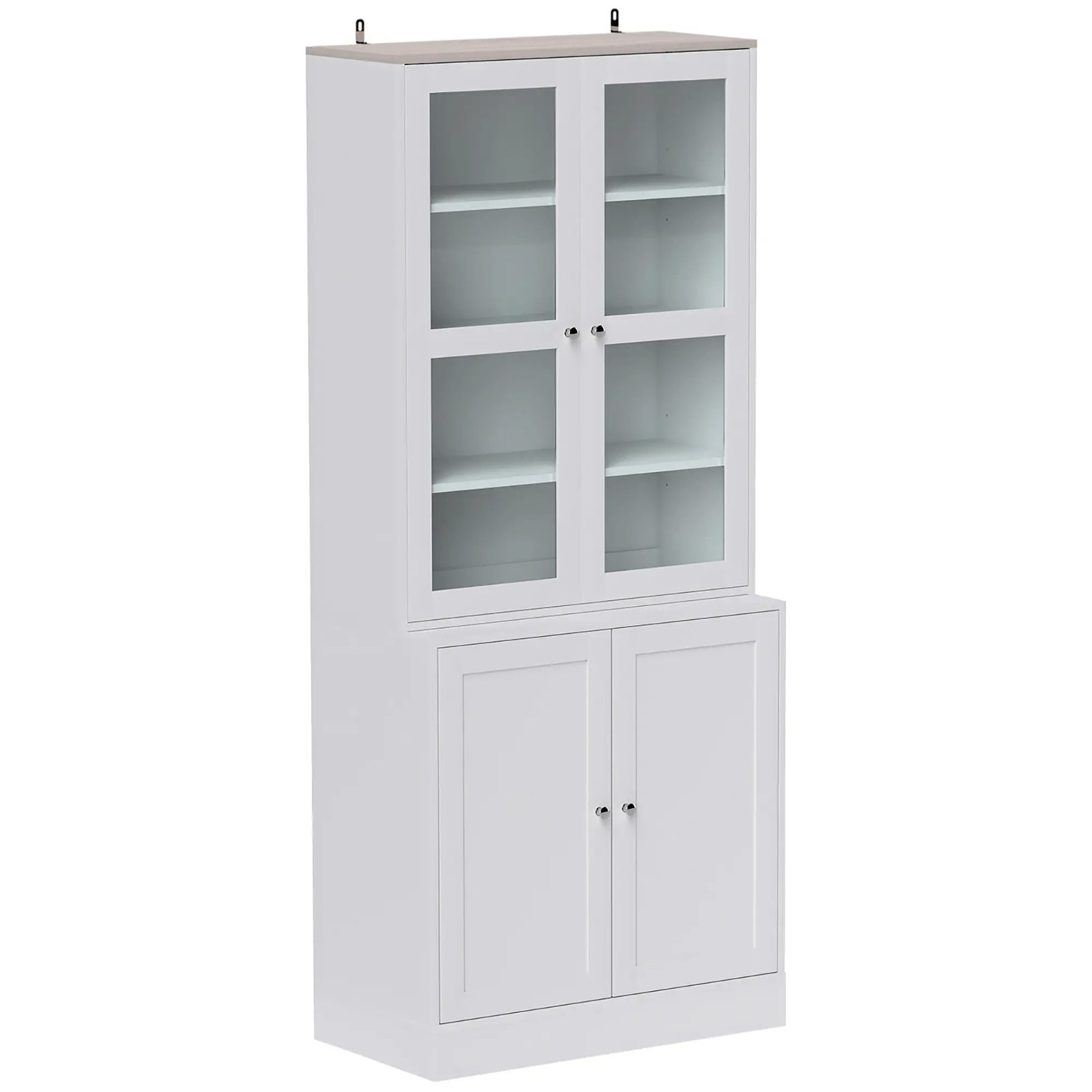 Large Kitchen Larder Cabinet Bookcase Display Storage Doors Adjustable Shelves - Home and Garden Furniture Shop - rustic - furniture