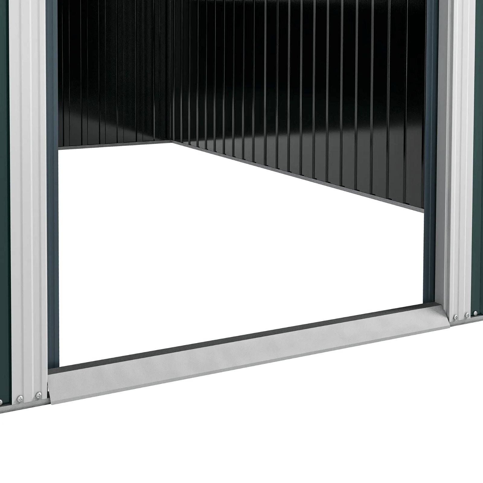 Large Metal Garden Shed 11 x 9ft Outdoor Tool Storage House Lockable Double Door - Home and Garden Furniture Shop - rustic - furniture