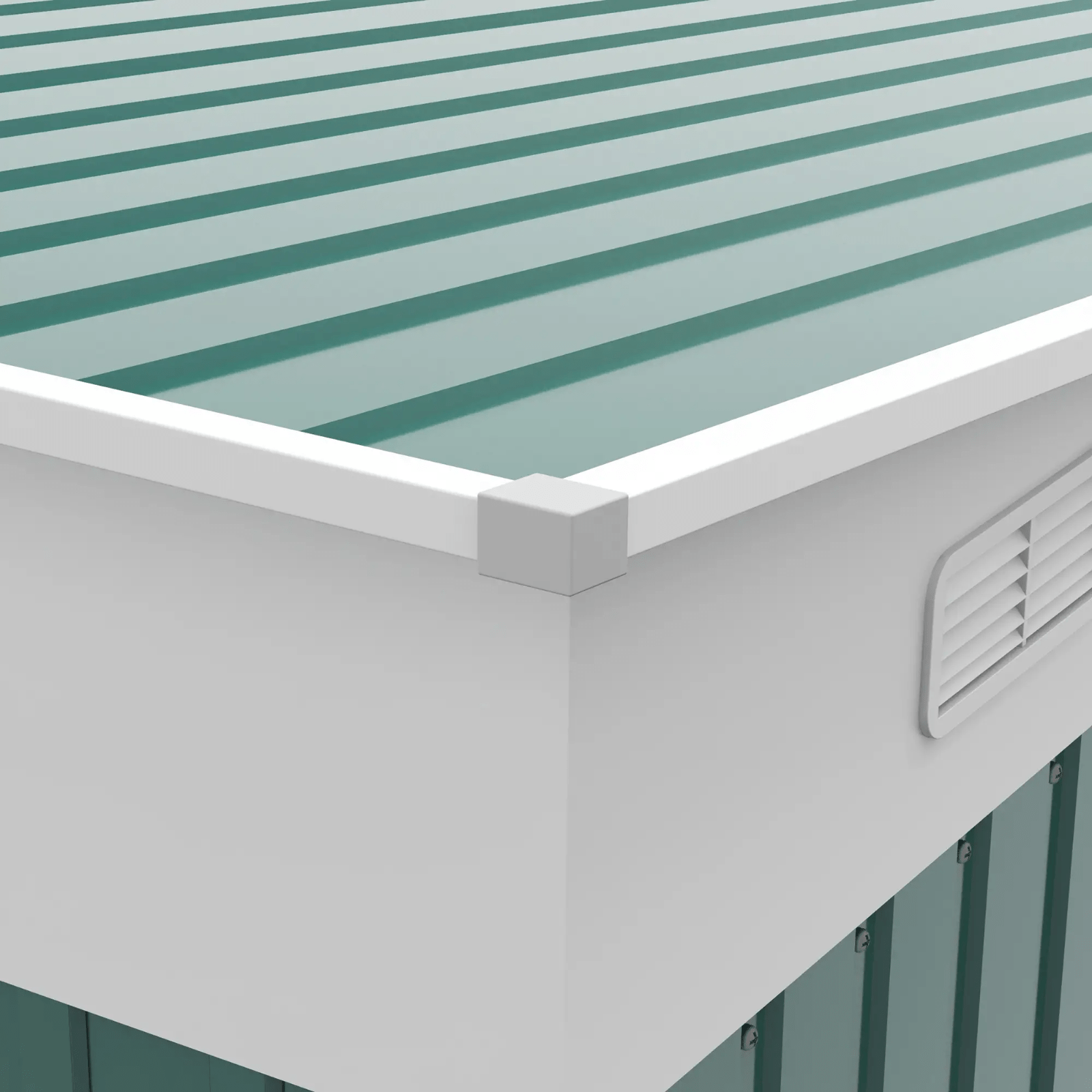 Large Metal Garden Shed 11 x 9ft Outdoor Tool Storage House Lockable Double Door - Home and Garden Furniture Shop - rustic - furniture