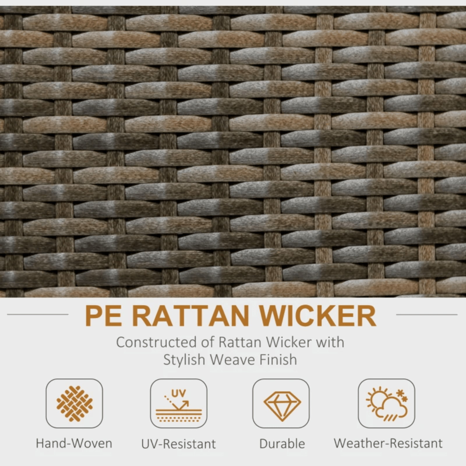 Large Patio Rattan Corner Sofa Set Garden Furniture Side Table Cushion 12 Seater - Home and Garden Furniture Shop - rustic - furniture