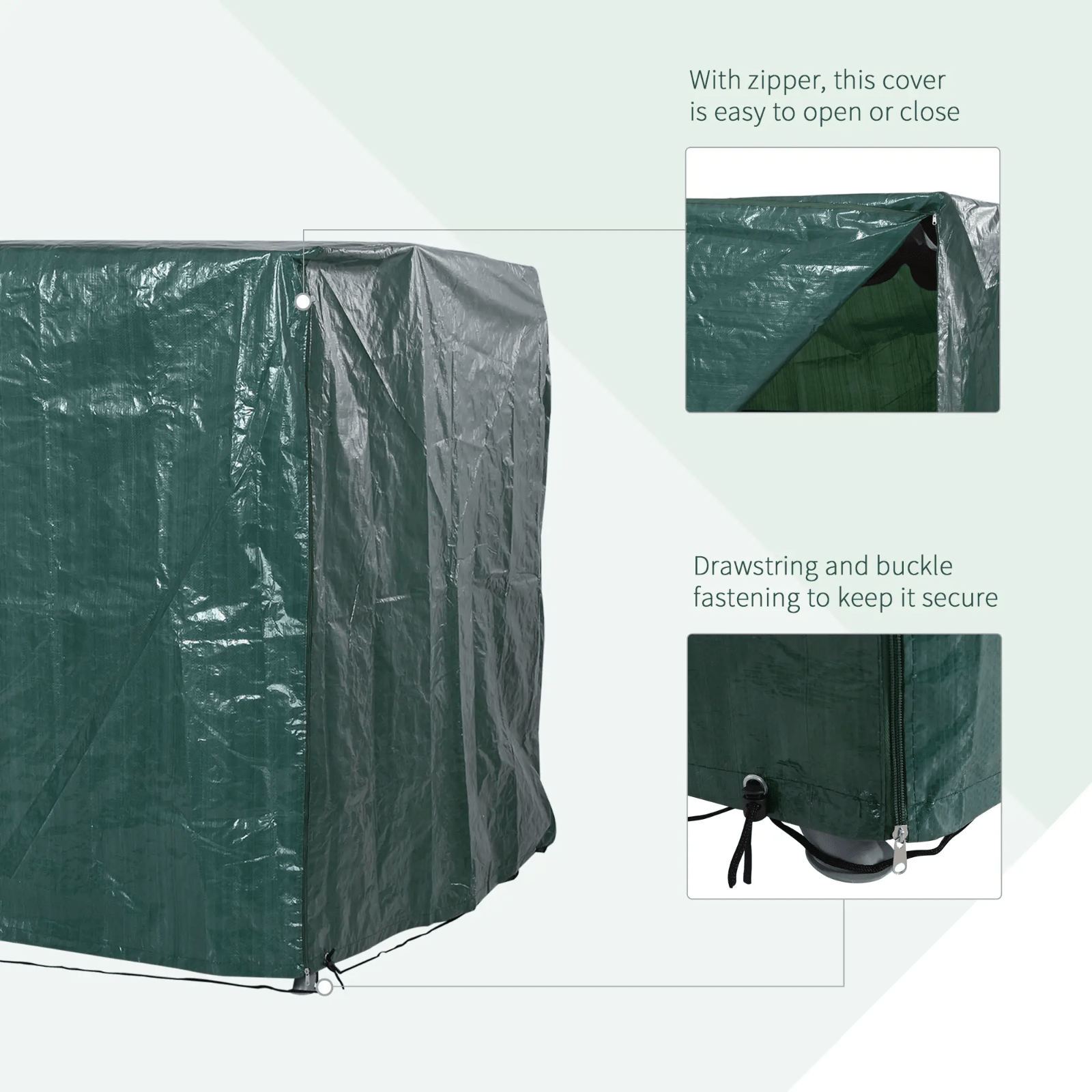 Large Patio Swing Chair Cover Outdoor Garden Furniture Waterproof Rain Protector - Home and Garden Furniture Shop - rustic - furniture