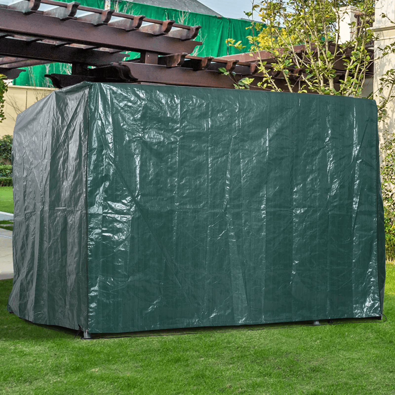 Large Patio Swing Chair Cover Outdoor Garden Furniture Waterproof Rain Protector - Home and Garden Furniture Shop - rustic - furniture