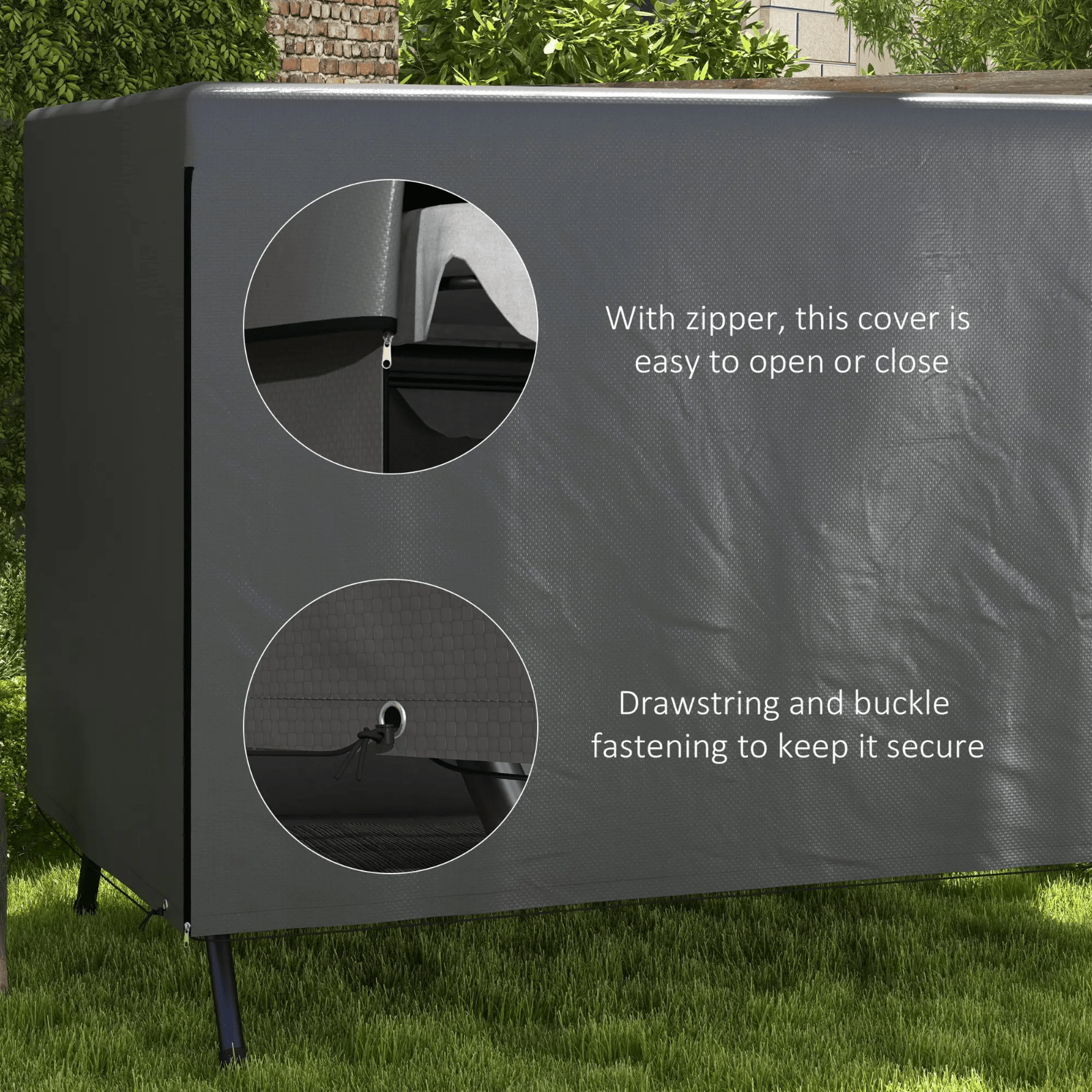 Large Patio Swing Chair Cover Outdoor Garden Furniture Waterproof Rain Protector - Home and Garden Furniture Shop - rustic - furniture