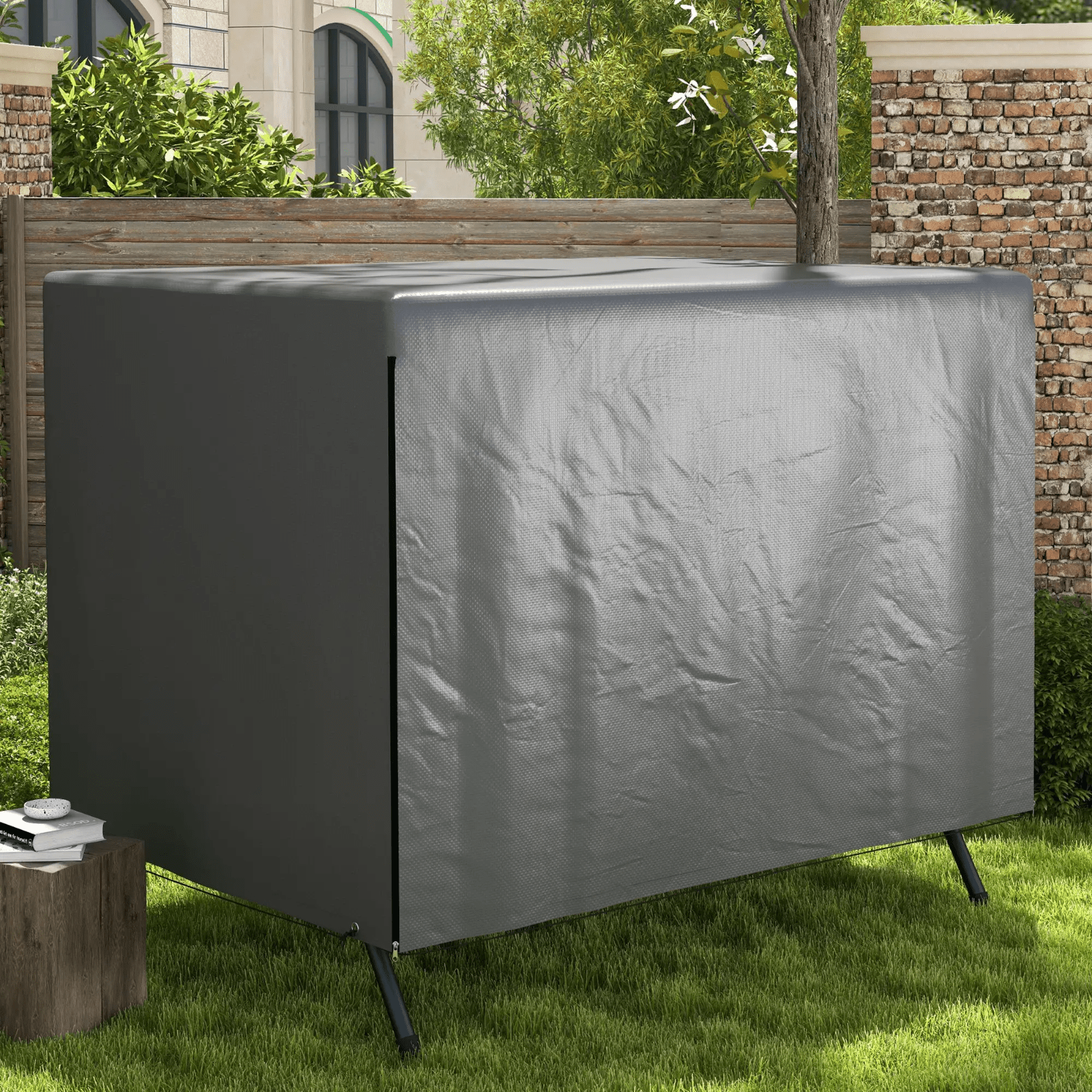 Large Patio Swing Chair Cover Outdoor Garden Furniture Waterproof Rain Protector - Home and Garden Furniture Shop - rustic - furniture