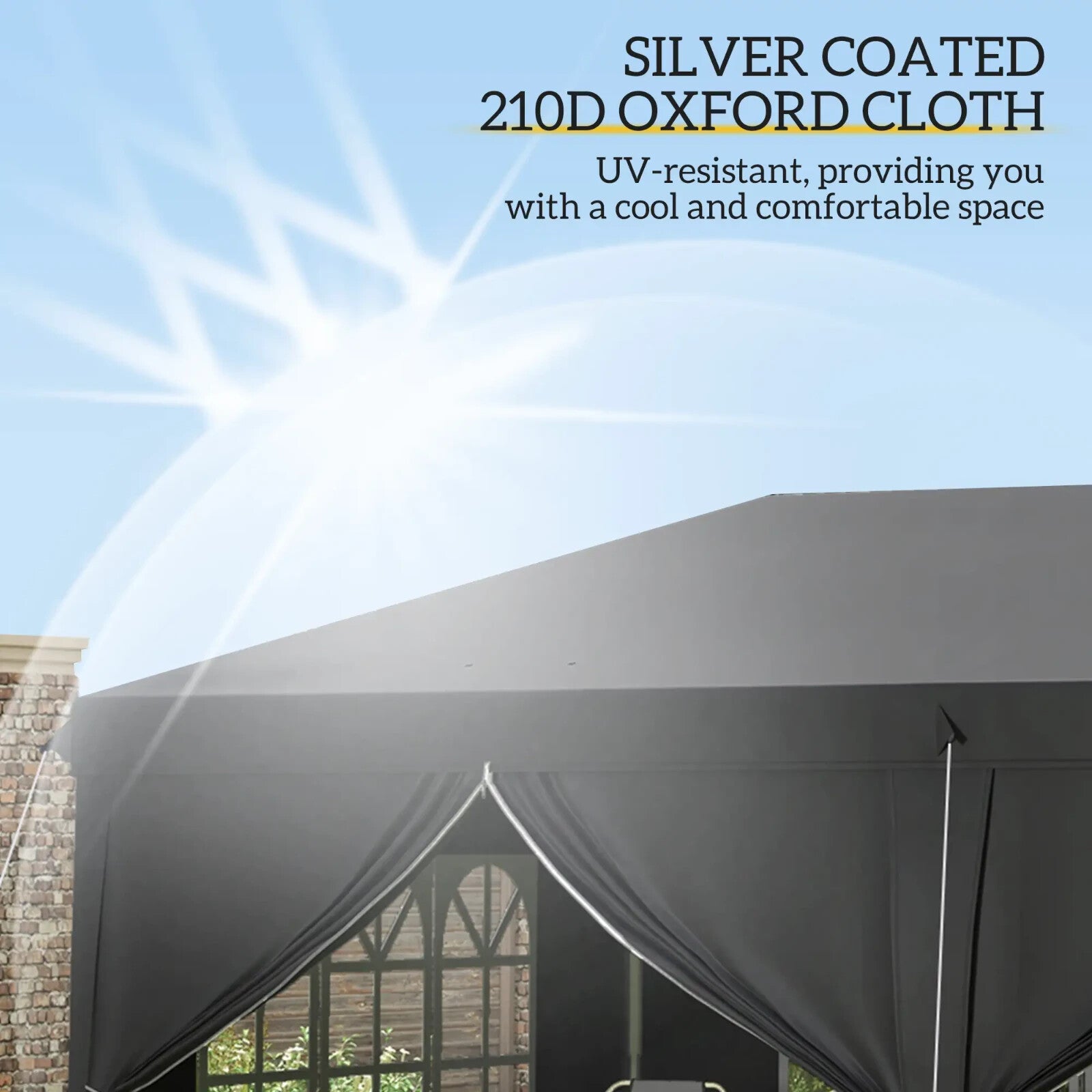 Large Pop Up Gazebo Outdoor Wedding Party Tent Sides 3 x 6m Heavy Duty Pavilion - Home and Garden Furniture Shop - rustic - furniture