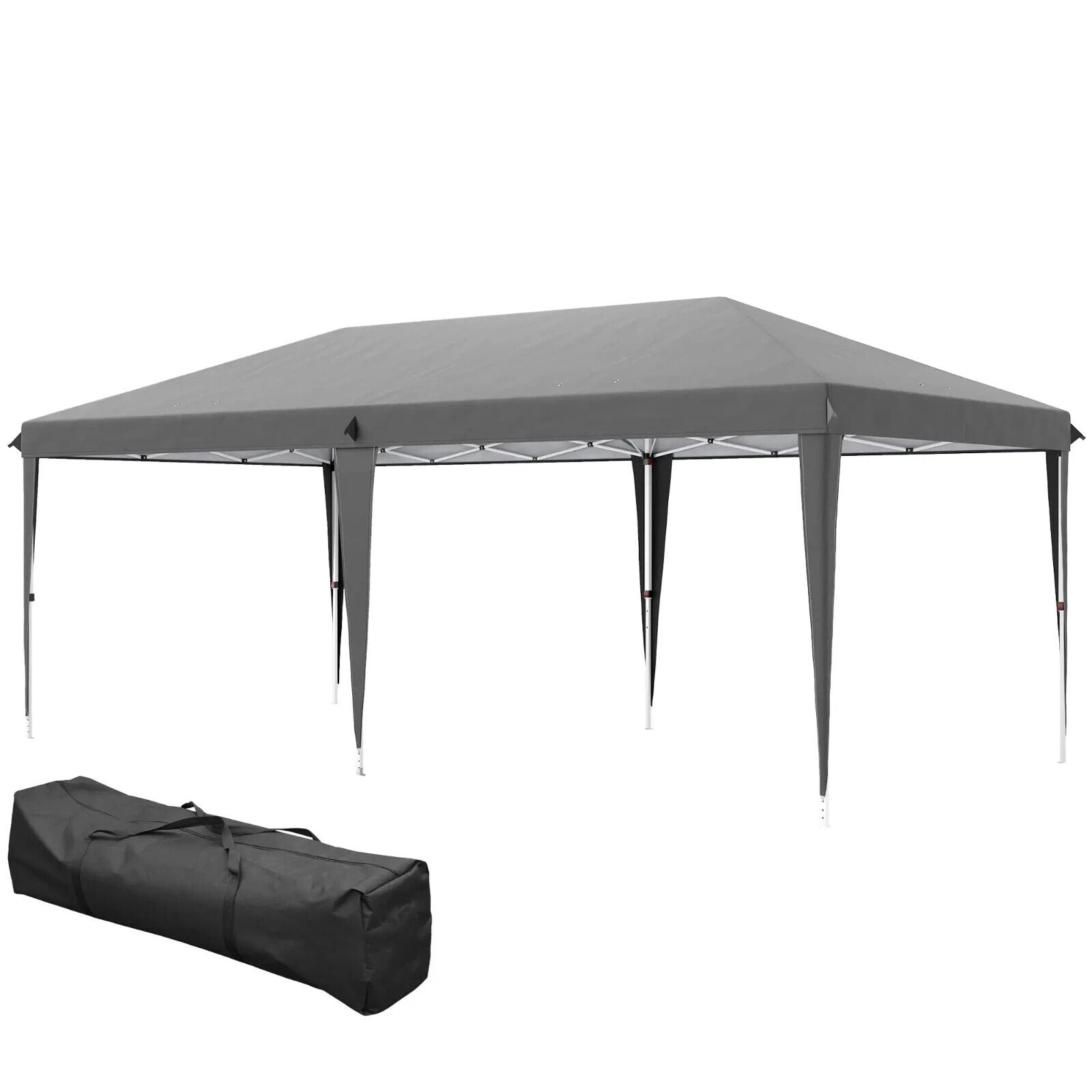 Large Pop Up Gazebo Patio Party Event Heavy Duty Marquee 6 x 3m Canopy Sun Shade - Home and Garden Furniture Shop - #rustic - furniture#