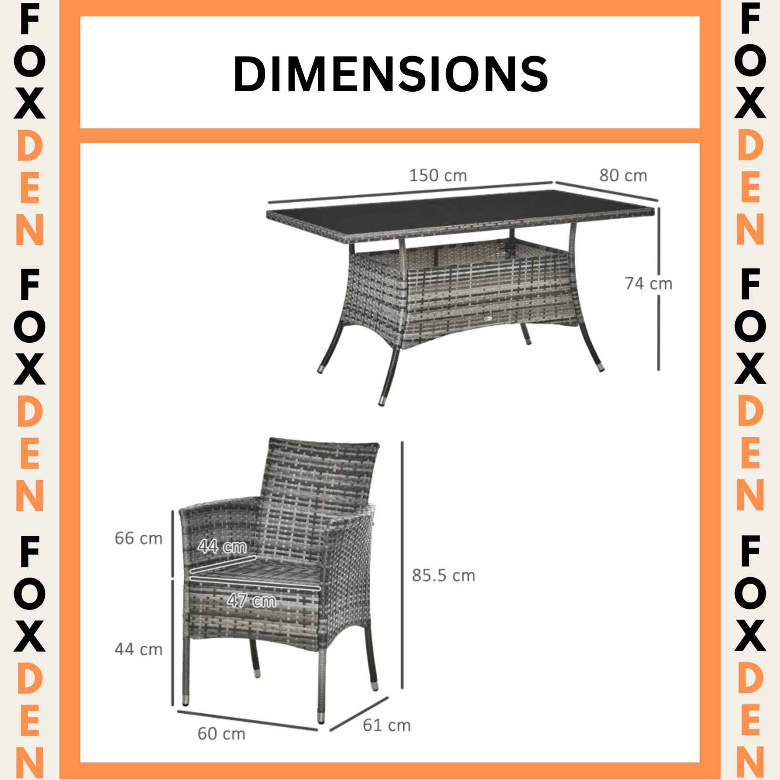 Large Rattan Dining Table and Chairs Set 6 Seater Patio Garden Furniture Seating - Home and Garden Furniture Shop - rustic - furniture