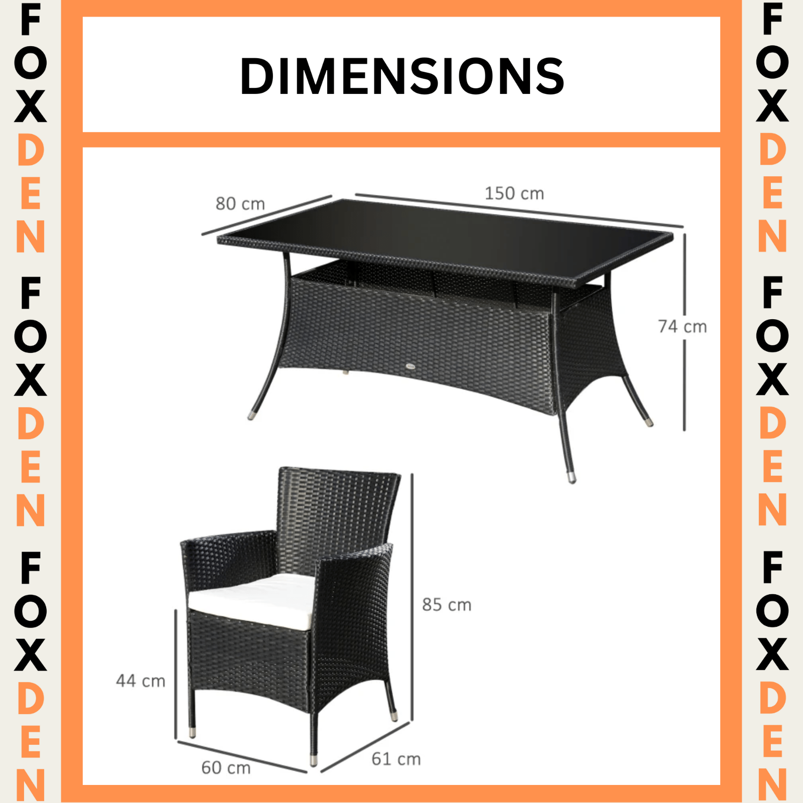 Large Rattan Dining Table and Chairs Set 6 Seater Patio Garden Furniture Seating - Home and Garden Furniture Shop - rustic - furniture