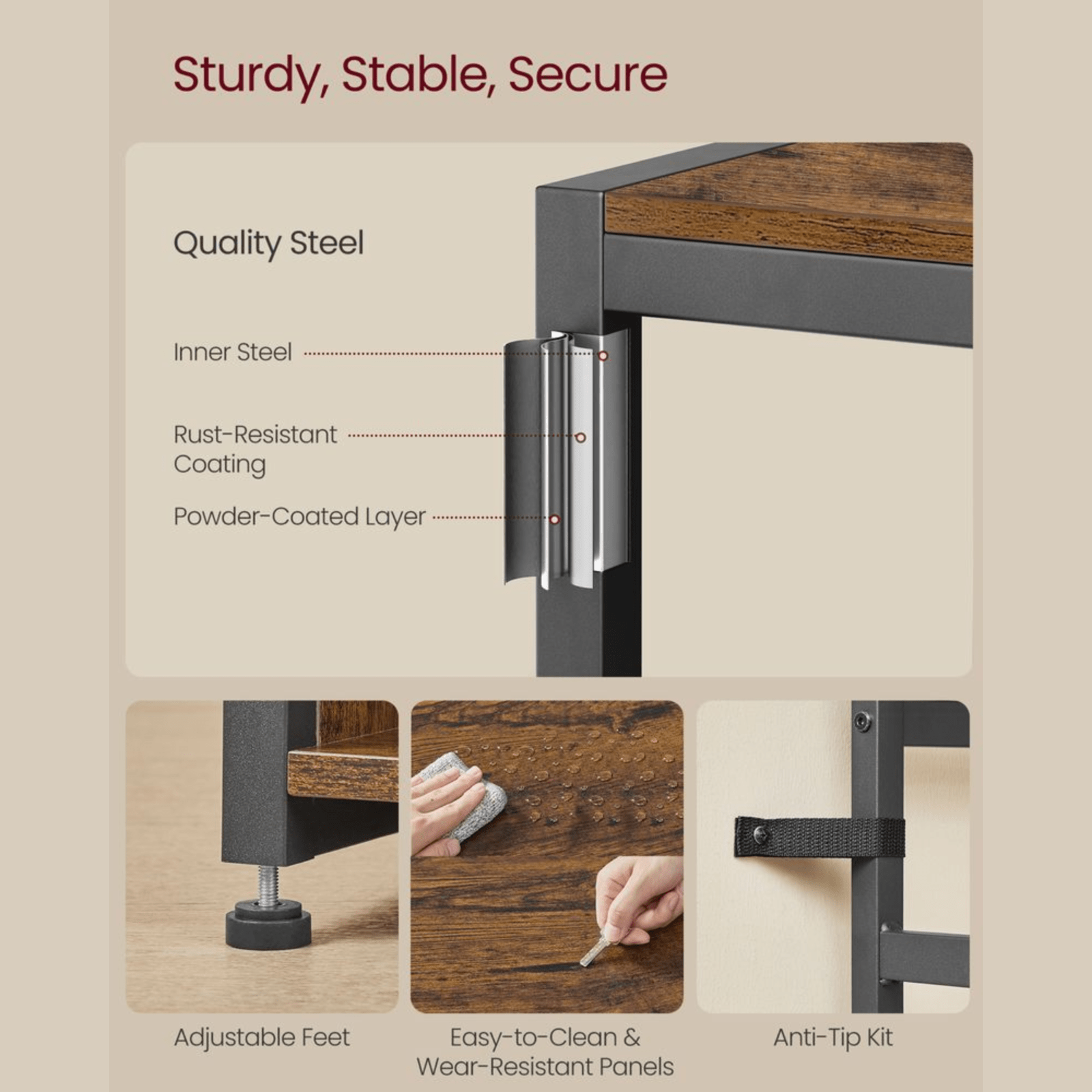 Large Rustic Coat Rack With Seat Entryway Hall Tree Shoe Rack Shoe Bench Shelves - Home and Garden Furniture Shop - rustic - furniture