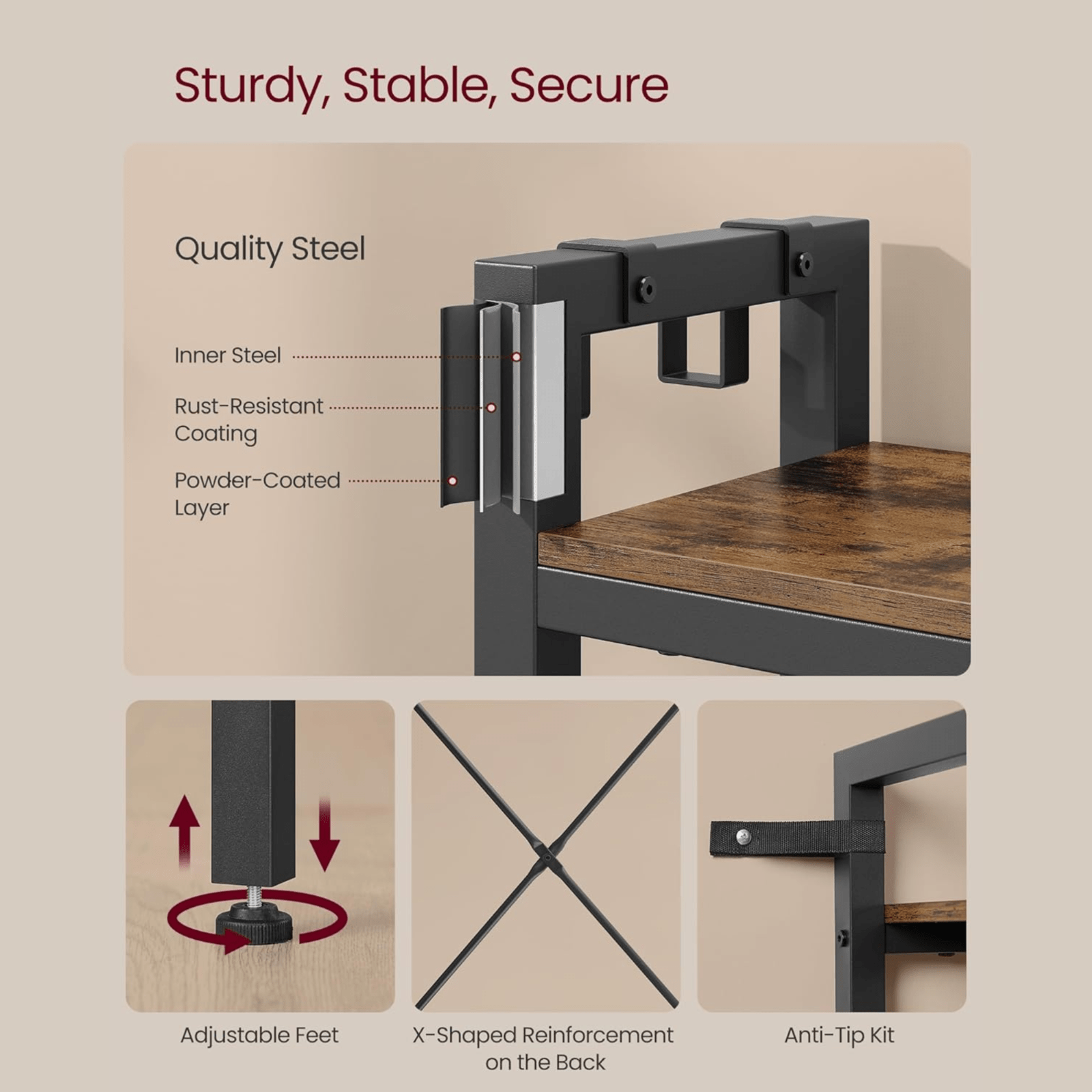 Large Rustic Hall Tree Coat Stand Shoe Rack Bench with Storage Shelves and Hooks - Home and Garden Furniture Shop - rustic - furniture