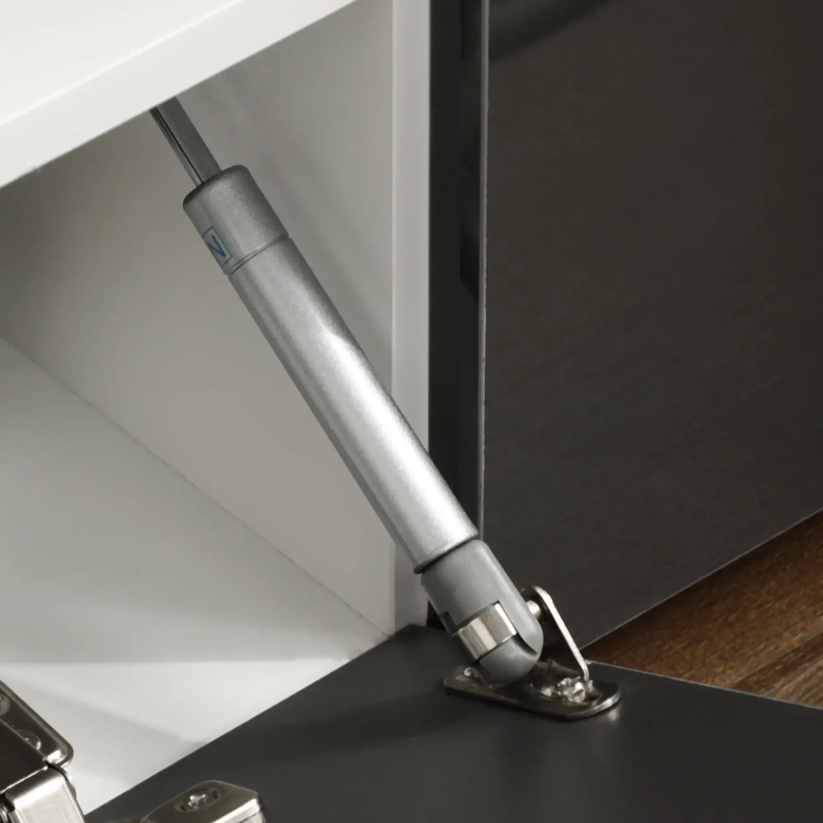 Large TV Stand Cabinet with Storage Lights High Gloss Grey TV Media Unit Shelves - Home and Garden Furniture Shop - rustic - furniture