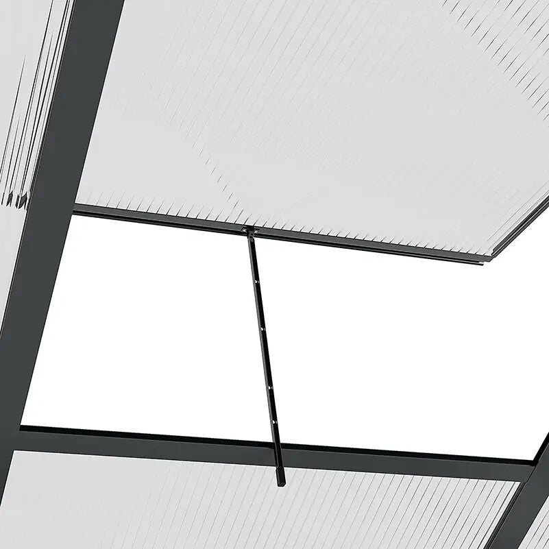 Large Walk - In Polycarbonate Greenhouse Aluminium Frame Galvanised Base,Garden - Home and Garden Furniture Shop - rustic - furniture