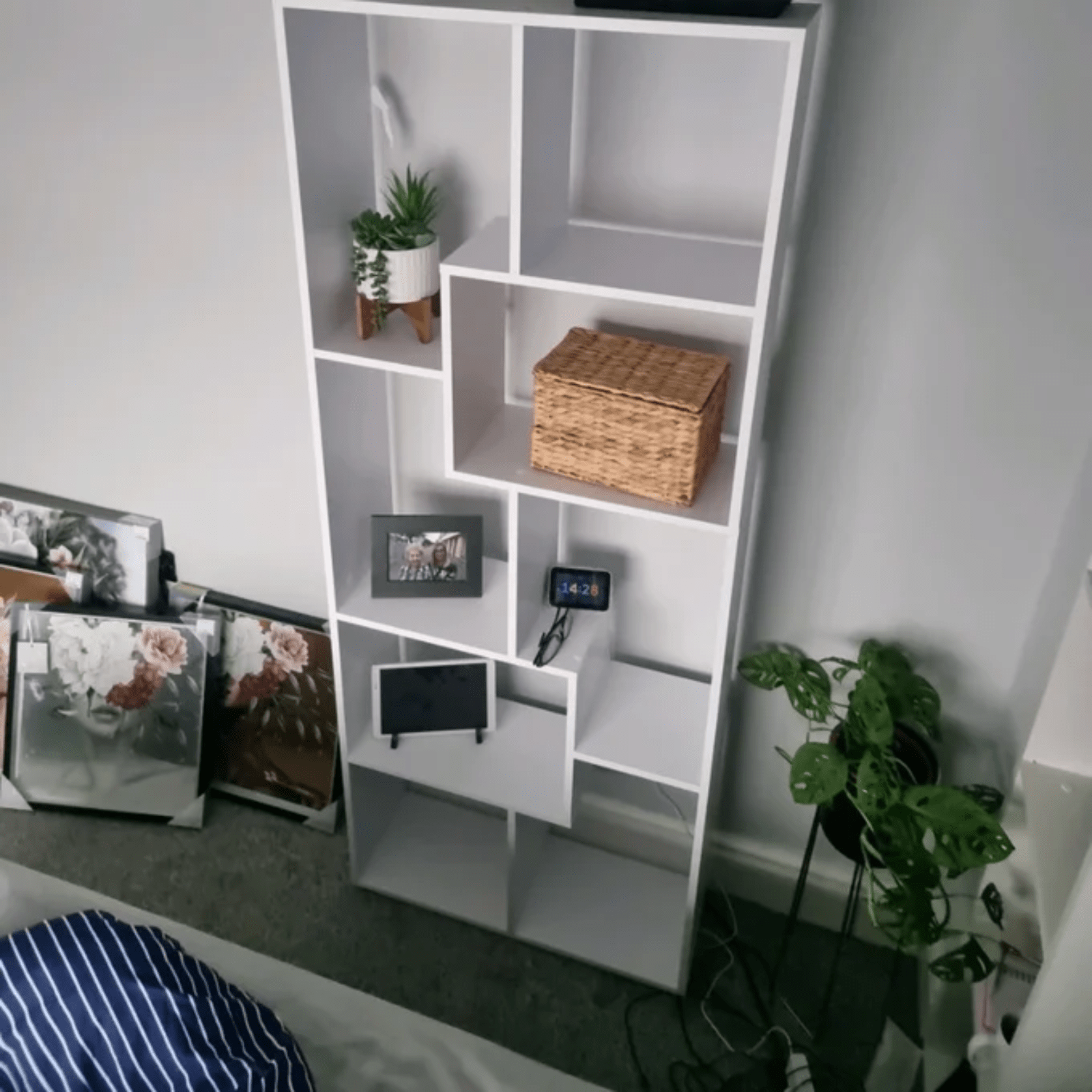 Large Wooden Bookcase Room Divider Tall Bookshelf Storage Display Shelving Unit - Home and Garden Furniture Shop - rustic - furniture