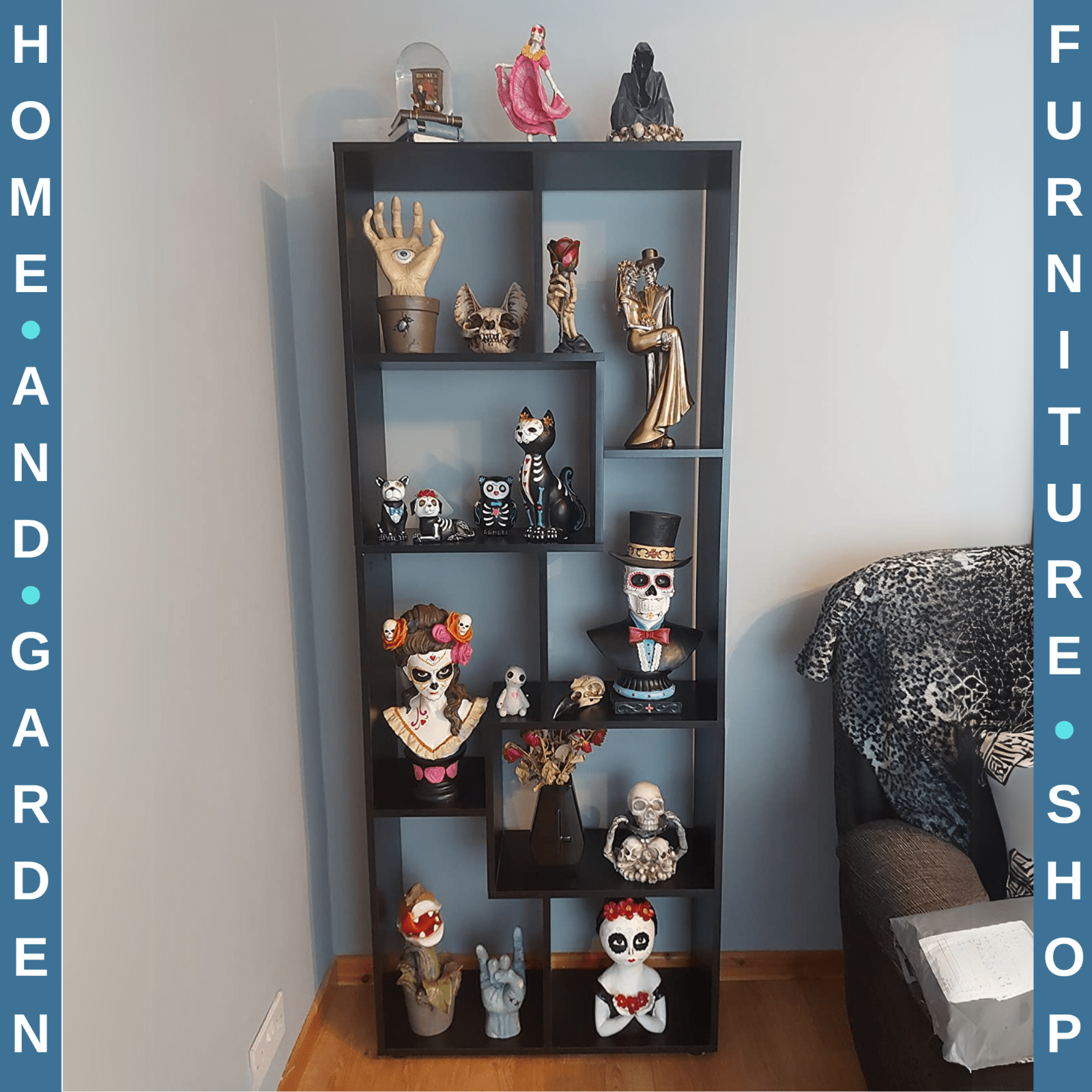 Large Wooden Bookcase Room Divider Tall Bookshelf Storage Display Shelving Unit - Home and Garden Furniture Shop - rustic - furniture