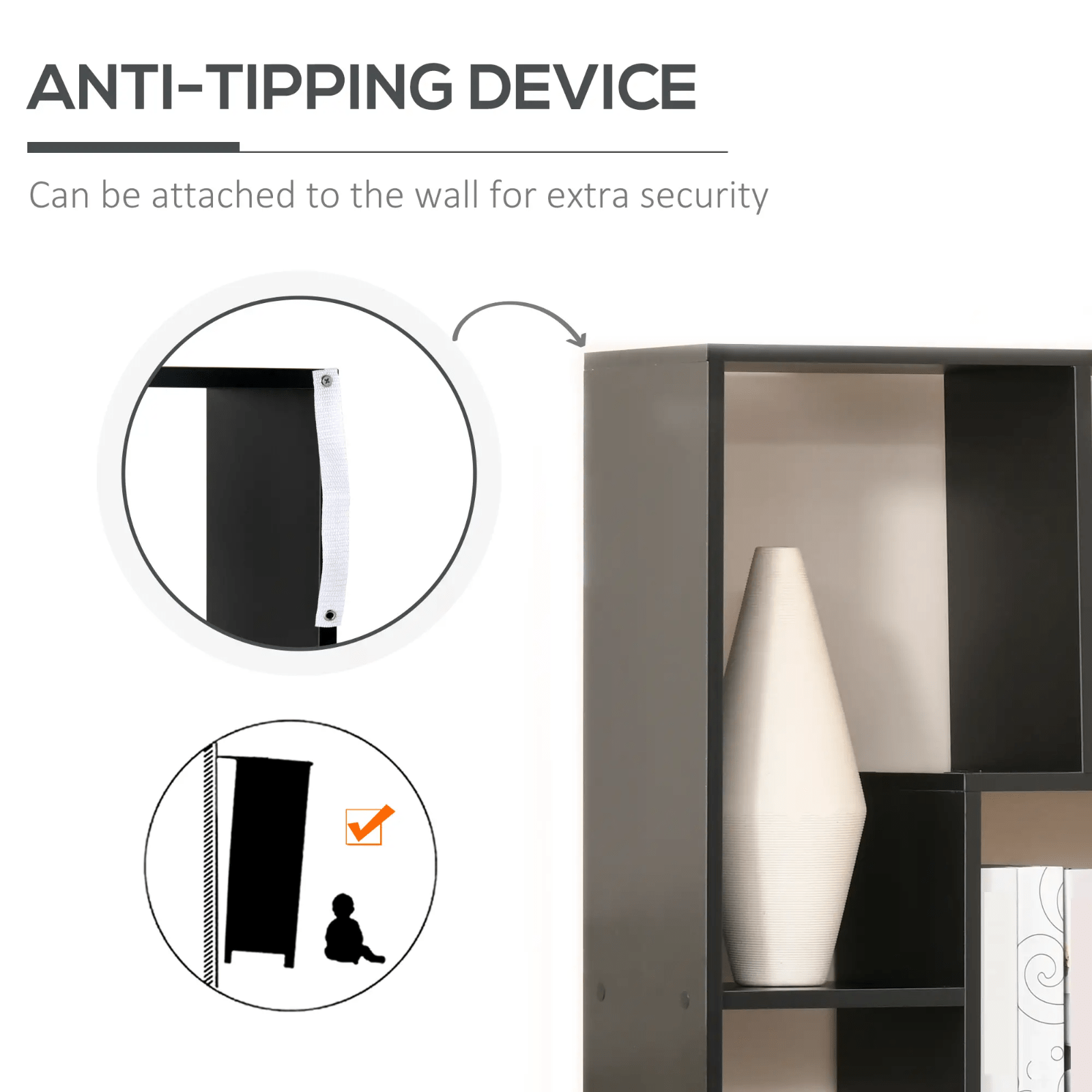 Large Wooden Bookcase Room Divider Tall Bookshelf Storage Display Shelving Unit - Home and Garden Furniture Shop - rustic - furniture