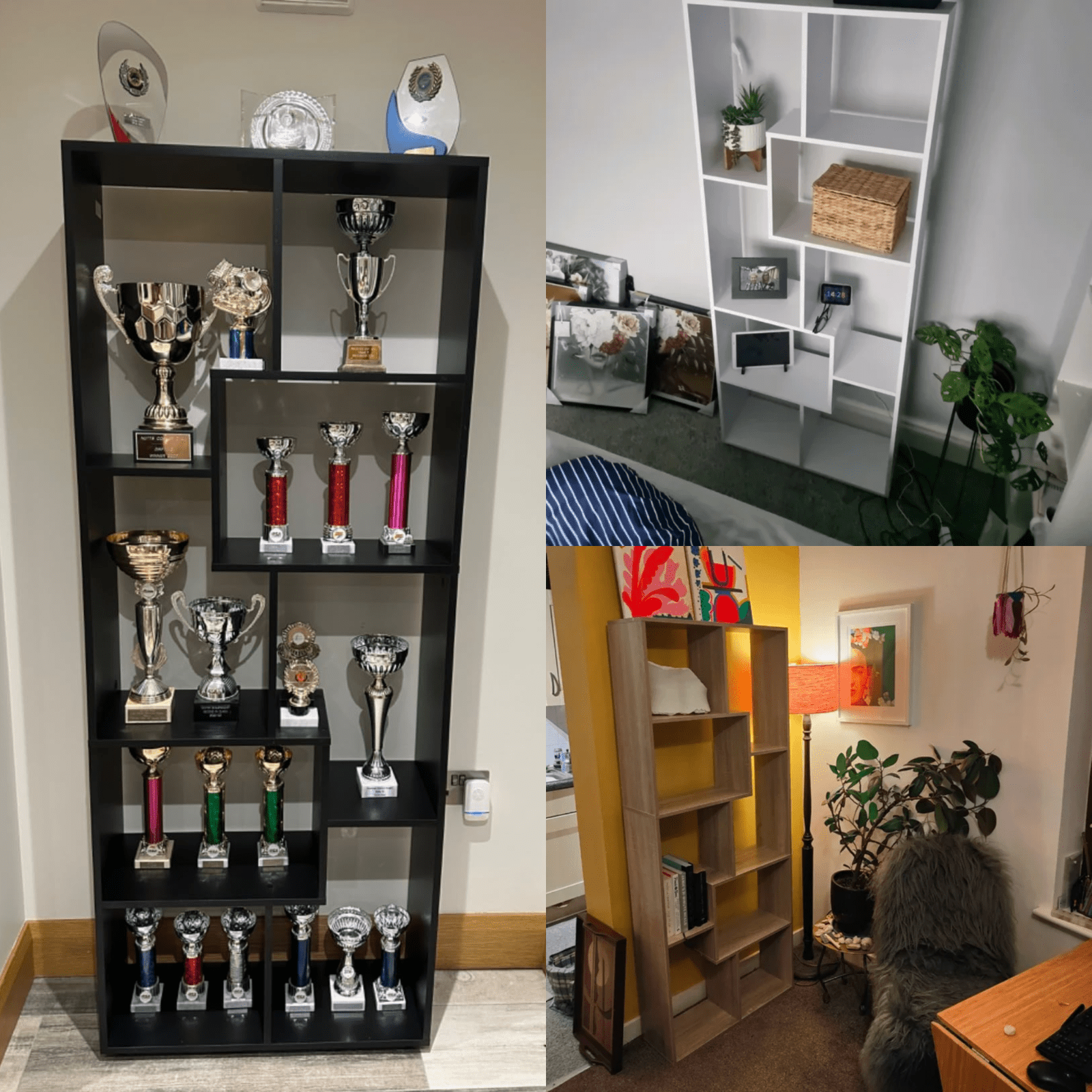 Large Wooden Bookcase Room Divider Tall Bookshelf Storage Display Shelving Unit - Home and Garden Furniture Shop - rustic - furniture