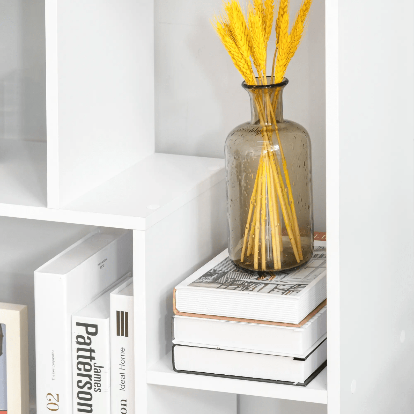 Large Wooden Bookcase Room Divider Tall Bookshelf Storage Display Unit 8 Shelves - Home and Garden Furniture Shop - rustic - furniture