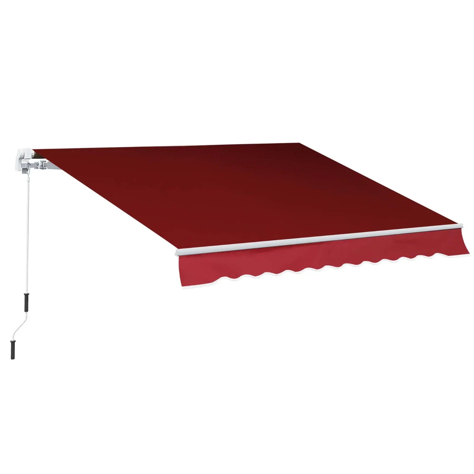 Manual Retractable Patio Awning 2.5m x 2m Garden Sun Shade Shelter with UV Cover - Home and Garden Furniture Shop - rustic - furniture