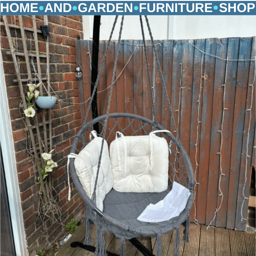 Metal C - Stand for Hammock Chair Swing w/ Heavy Duty Frame for Indoor and Outdoor - Home and Garden Furniture Shop - rustic - furniture