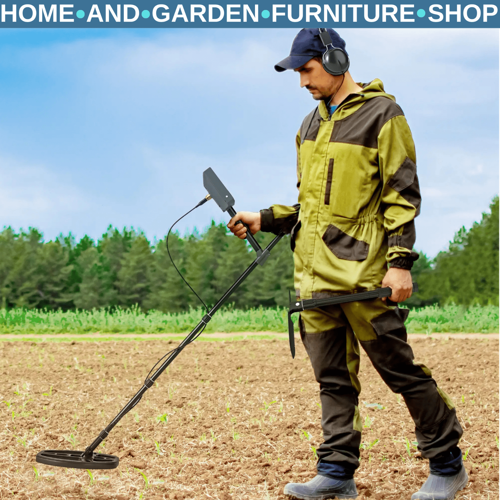 Metal Detector for Adults Beginners Gold Detector Waterproof Coil High Accuracy - Home and Garden Furniture Shop - rustic - furniture