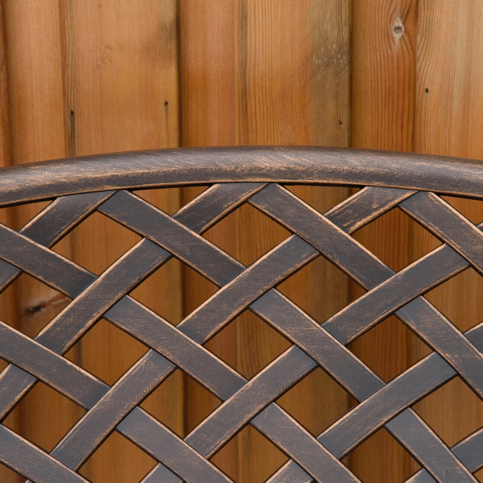 Metal Garden Bench 2 Seater Cast Aluminium Antique Park Loveseat Patio Bronze - Home and Garden Furniture Shop - #rustic - furniture#