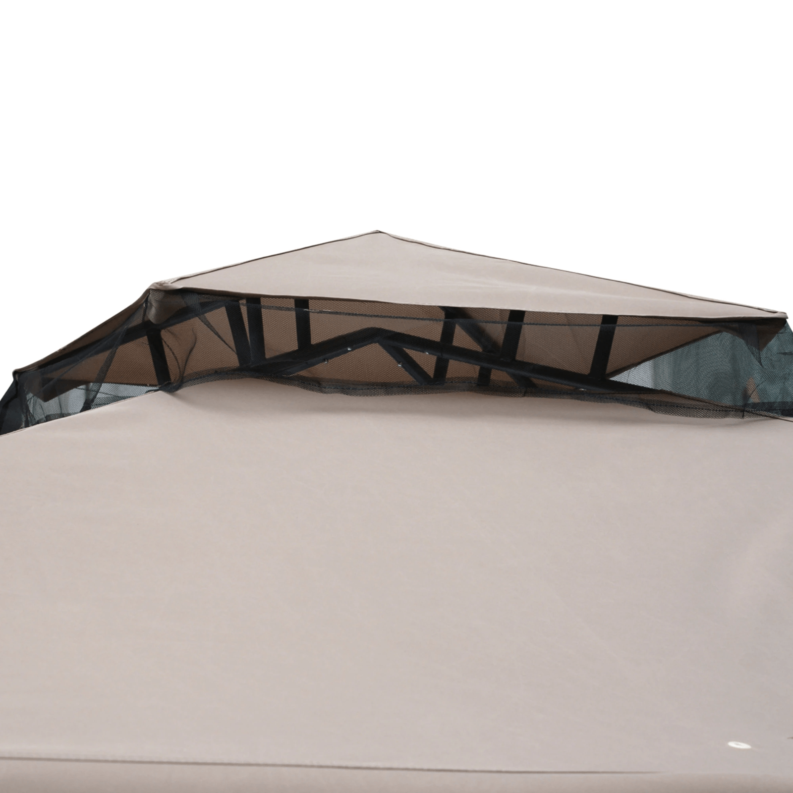 Metal Garden Gazebo Outdoor 2 - Tier Roof Marquee Party Tent Taup Shelter 3 x 3 m - Home and Garden Furniture Shop - #rustic - furniture#