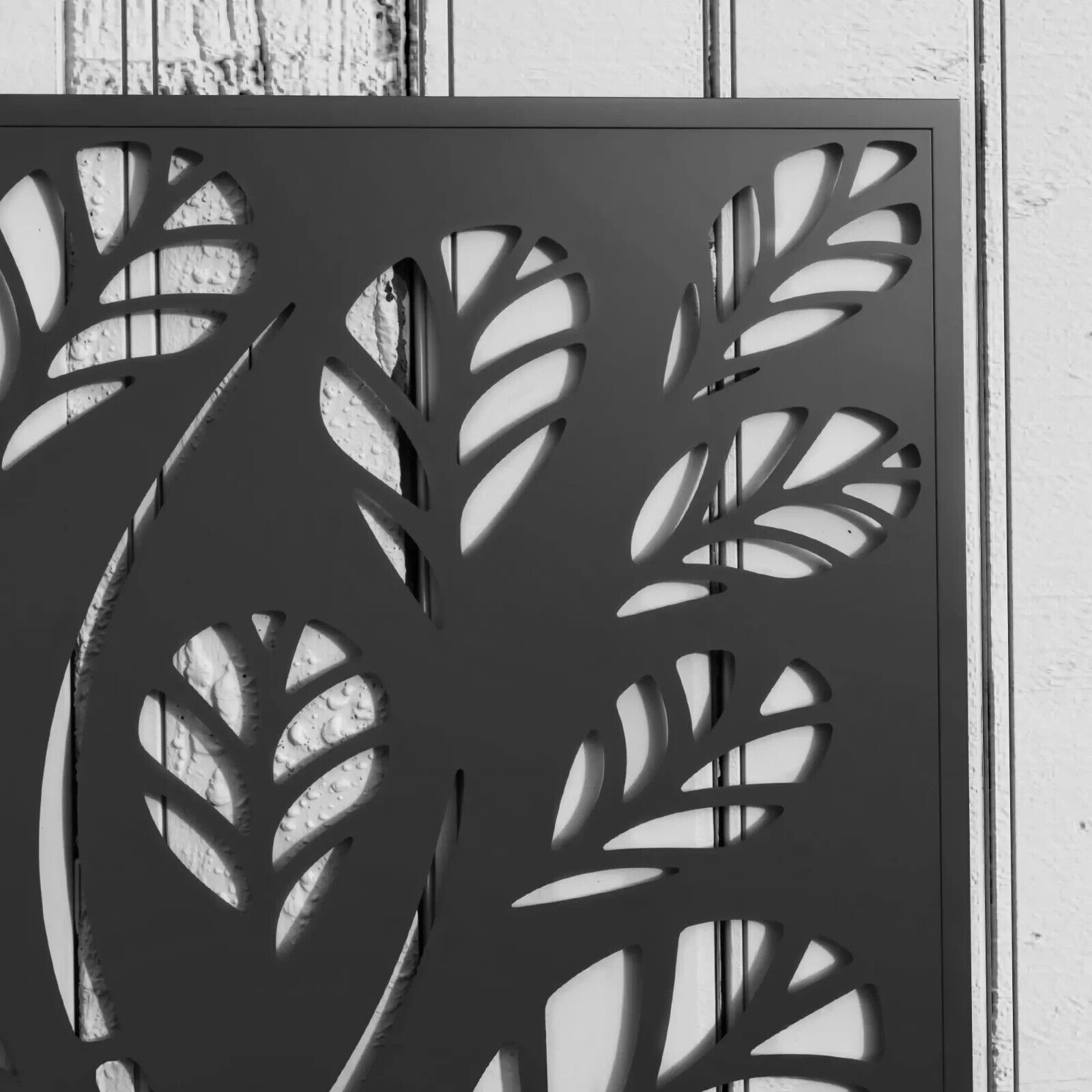 Metal Garden Raised Bed with Back Trellis - Outdoor Elevated Planter Flower Box - Home and Garden Furniture Shop - #rustic - furniture#