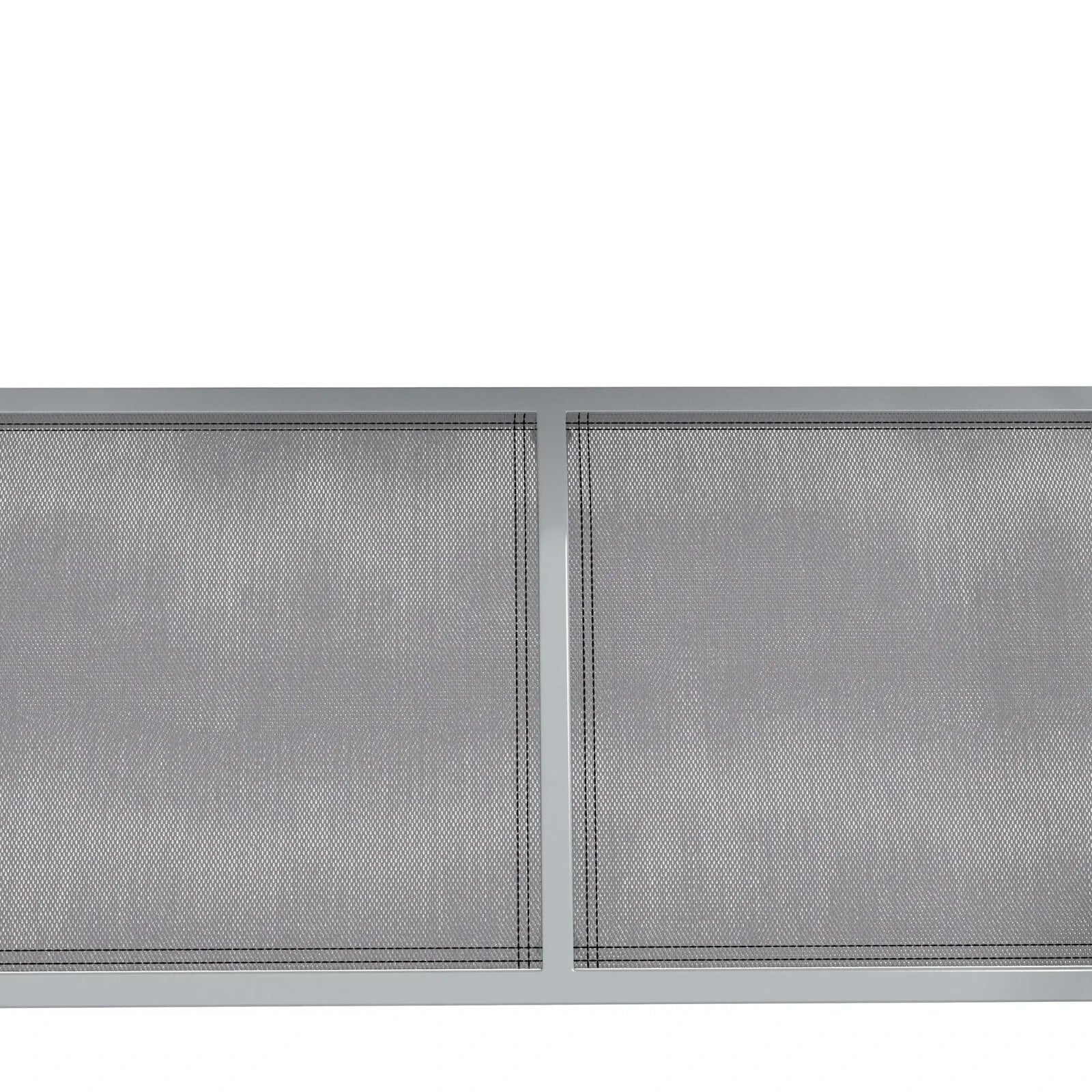 Metal Garden Swing Chair Hammock 3 Seater Patio Swing Bench with Sun Canopy Grey - Home and Garden Furniture Shop - rustic - furniture