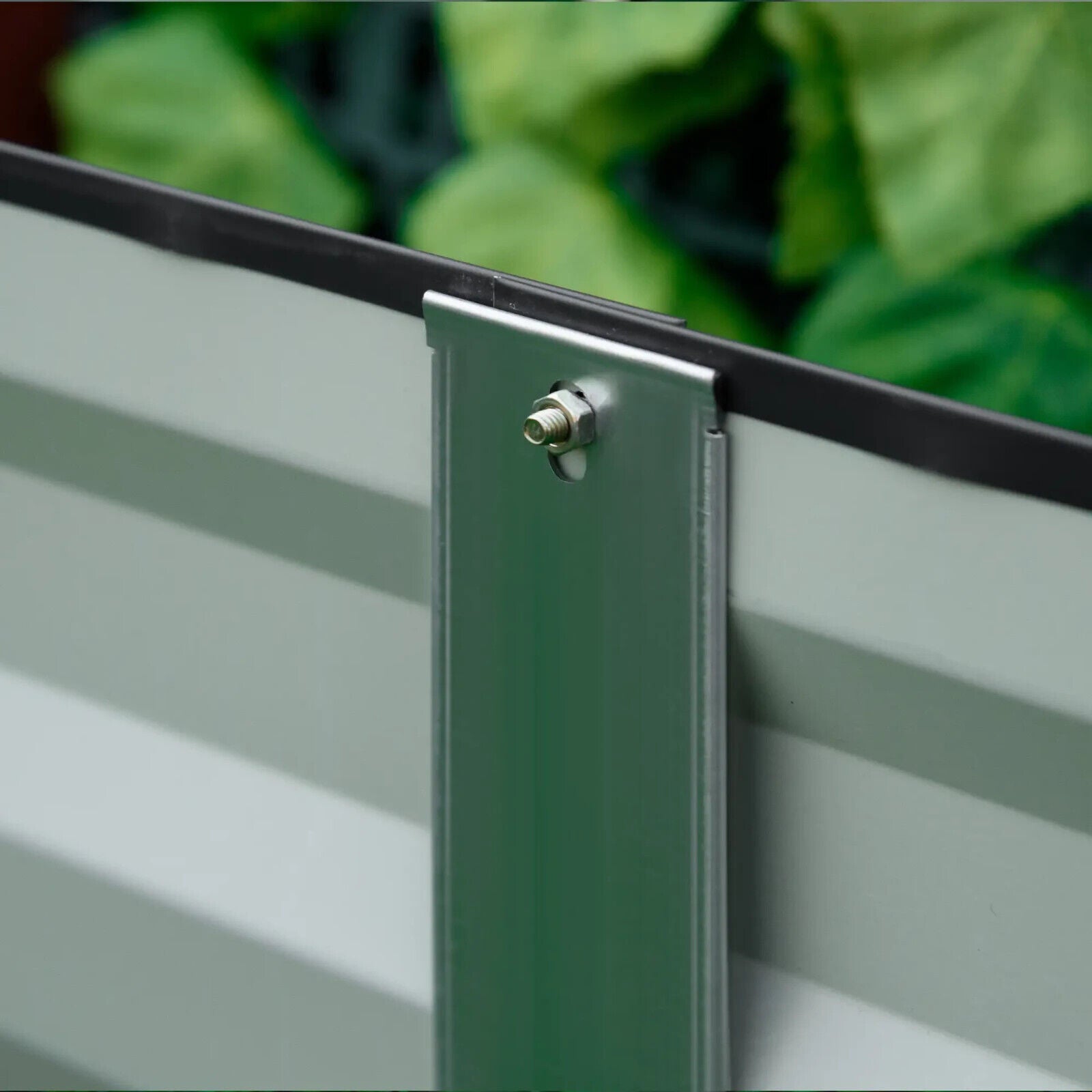 Metal Raised Garden Bed Planter Box 241x90.5x30cm for Flowers Herbs Outdoor Grey - Home and Garden Furniture Shop - #rustic - furniture#