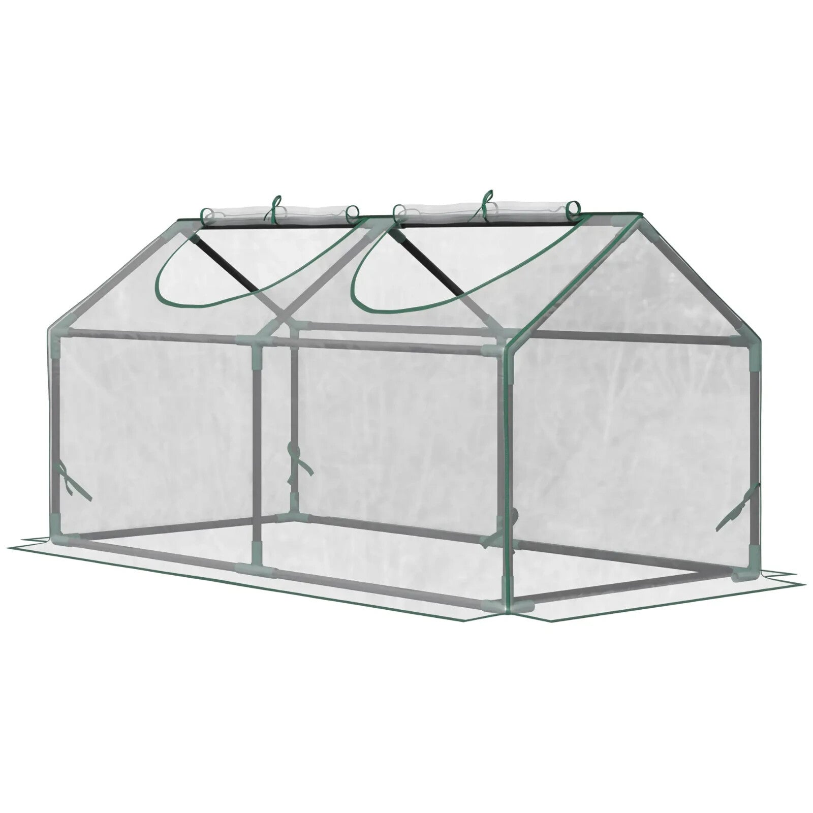 Mini Greenhouse Portable Garden Planter with Zipper 120x60x60 for Flowers Veg - Home and Garden Furniture Shop - rustic - furniture