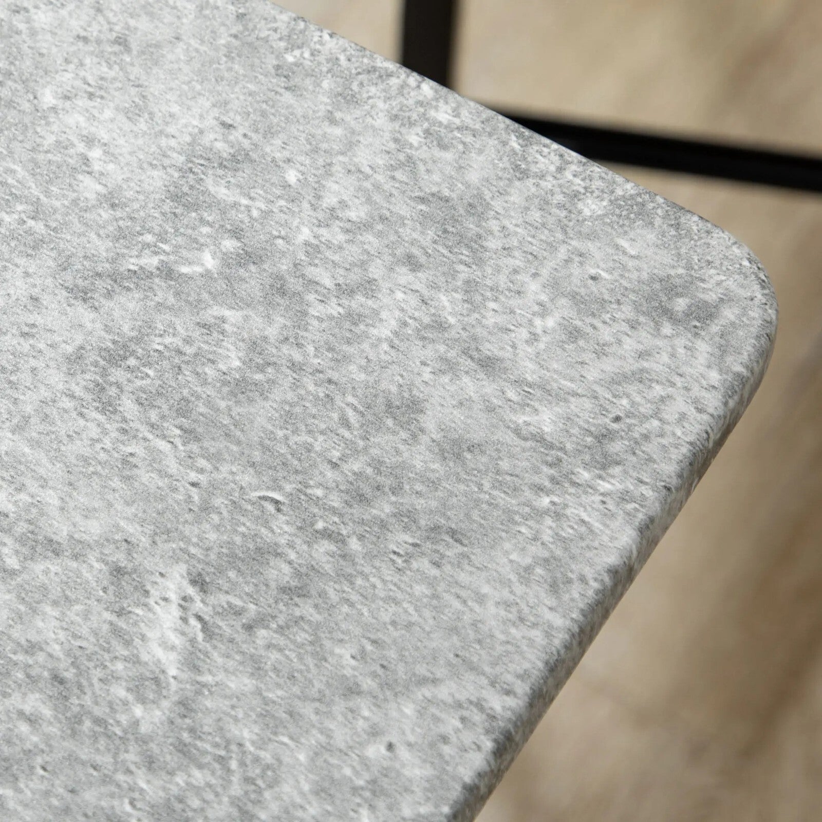 Modern Dining Table and Chairs Set 4 Chairs Space Saving Grey Marble Effect Set - Home and Garden Furniture Shop - rustic - furniture