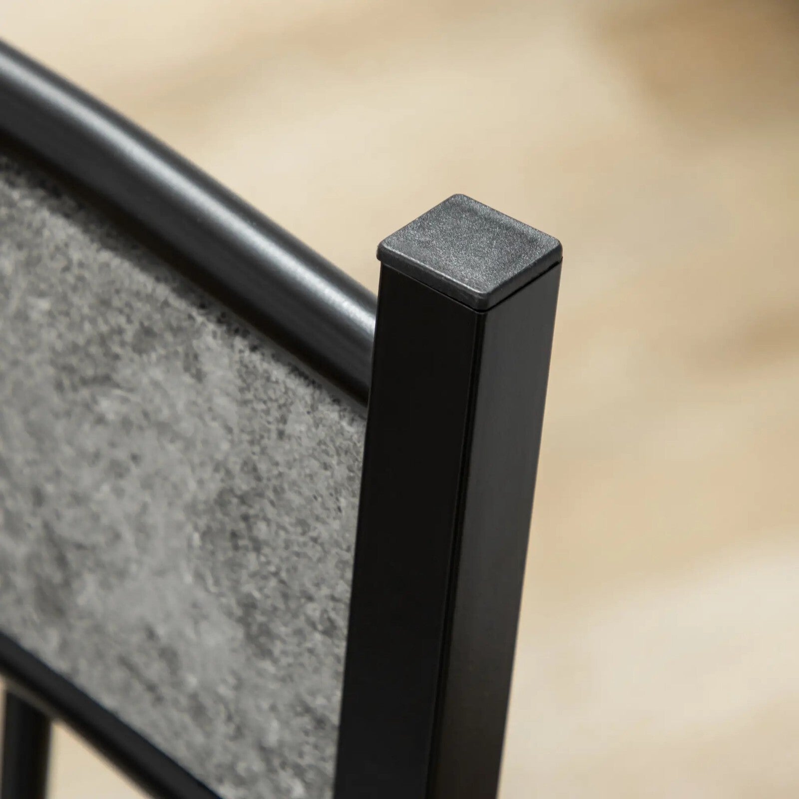 Modern Dining Table and Chairs Set 4 Chairs Space Saving Grey Marble Effect Set - Home and Garden Furniture Shop - rustic - furniture