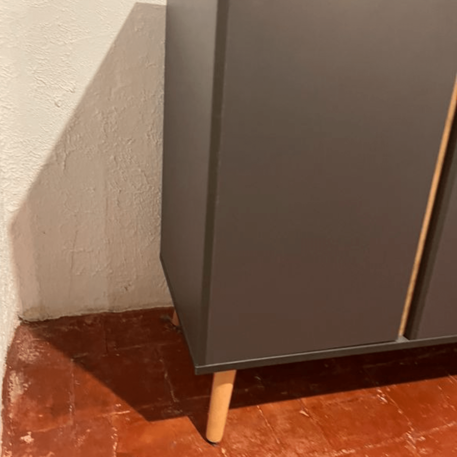 Modern Sideboard Storage Cupboard Double Doors 3 Drawers Kitchen Cabinet Grey - Home and Garden Furniture Shop - rustic - furniture