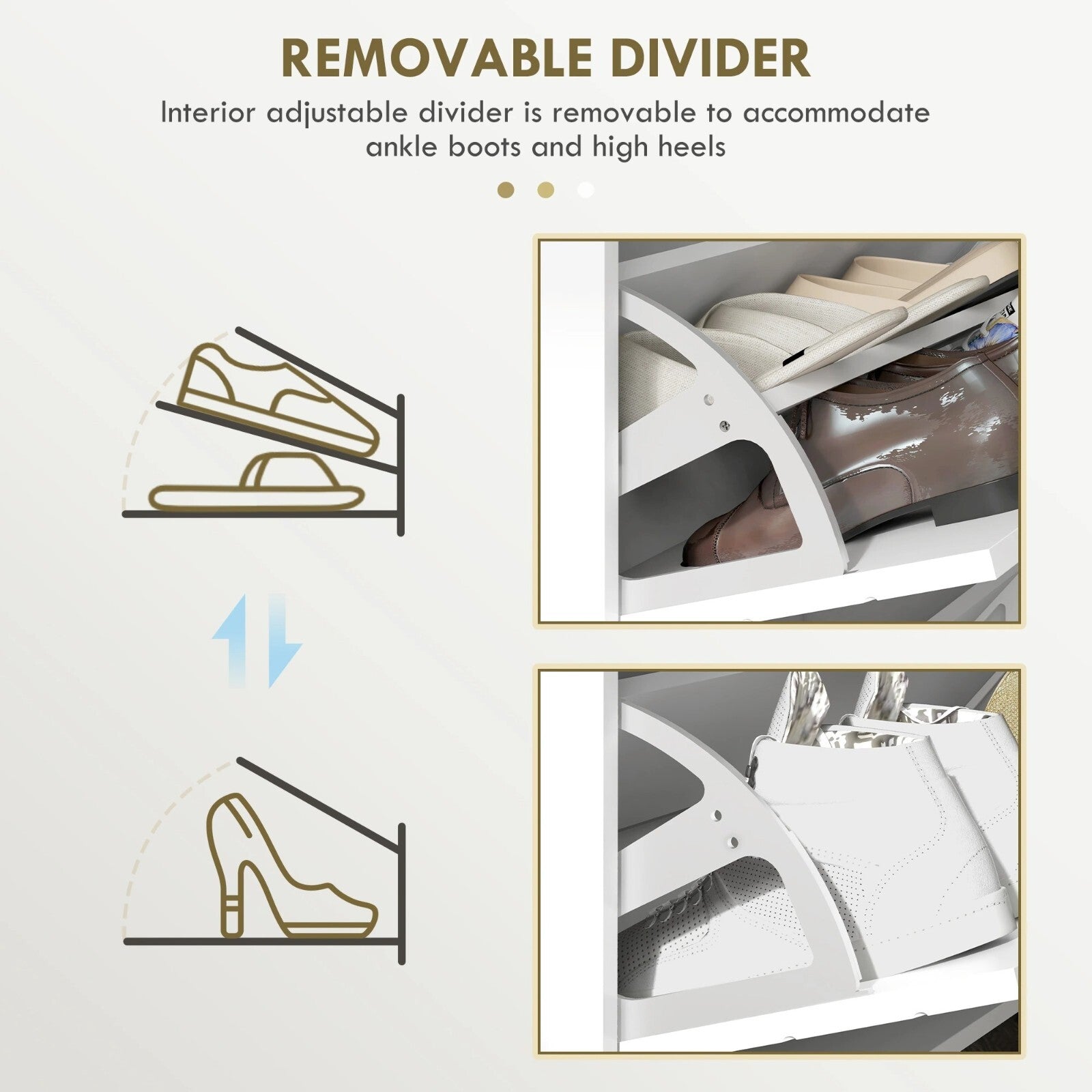 Narrow Shoe Storage Cabinet Rack 4 Flip Drawers 16 Pairs of Shoes Console Table - Home and Garden Furniture Shop - rustic - furniture