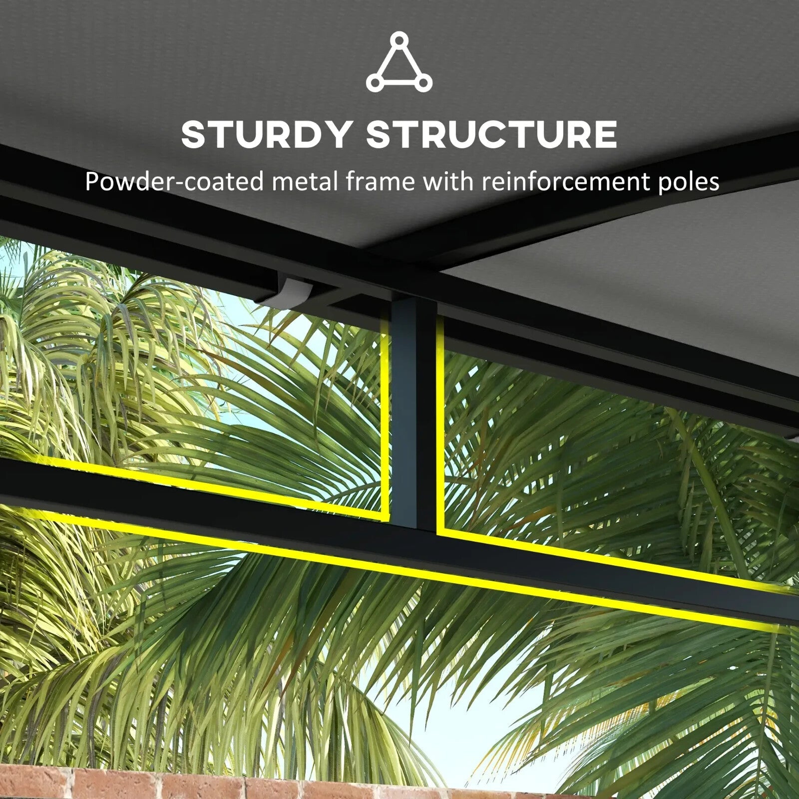 Outdoor Cooking Shelter 2.2 x 1.5 m BBQ Gazebo Tent Sun Shade with Canopy Grey - Home and Garden Furniture Shop - rustic - furniture