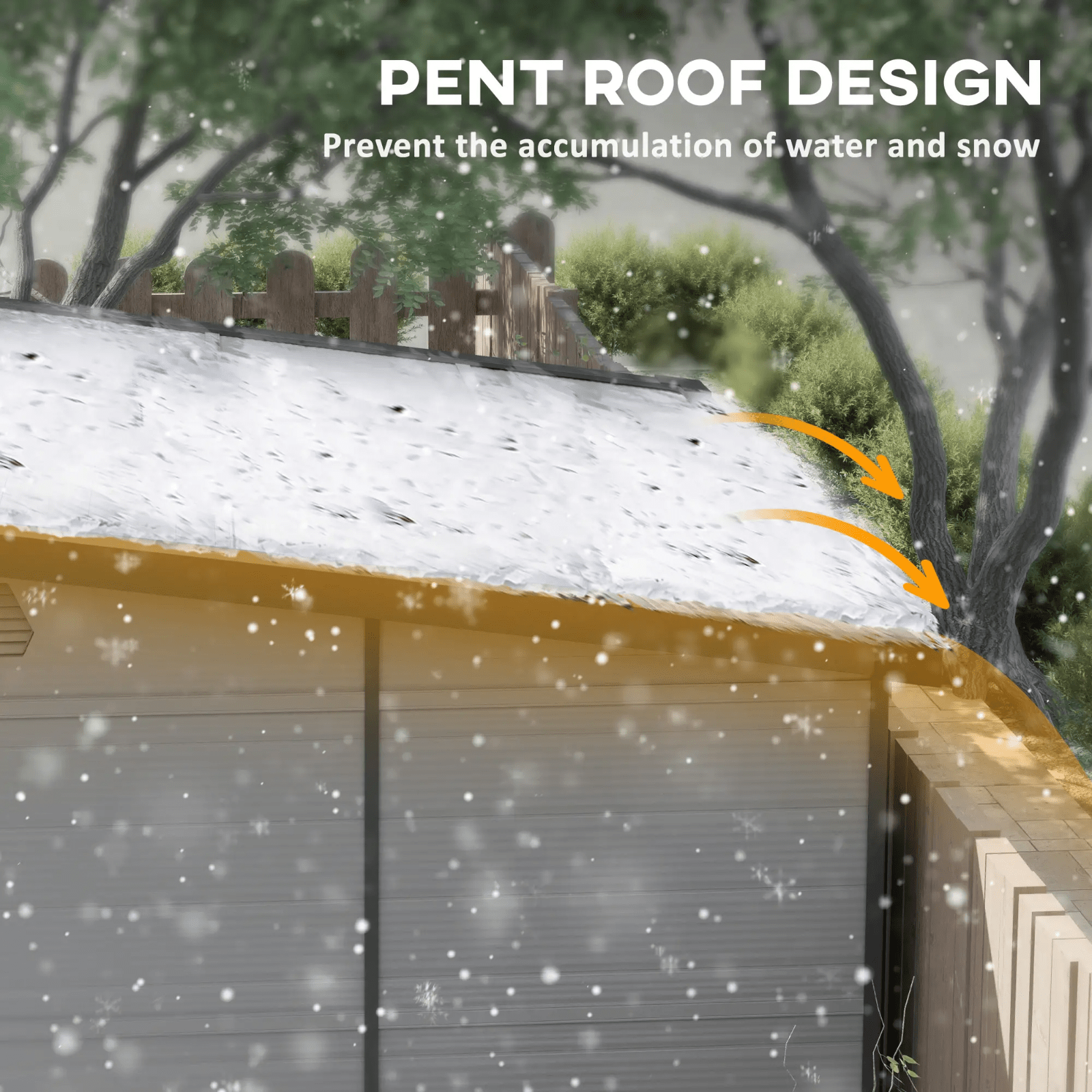 Outdoor Garden Tool Shed with Windows Double Door Patio Outhouse Storage 6 x6ft - Home and Garden Furniture Shop - rustic - furniture