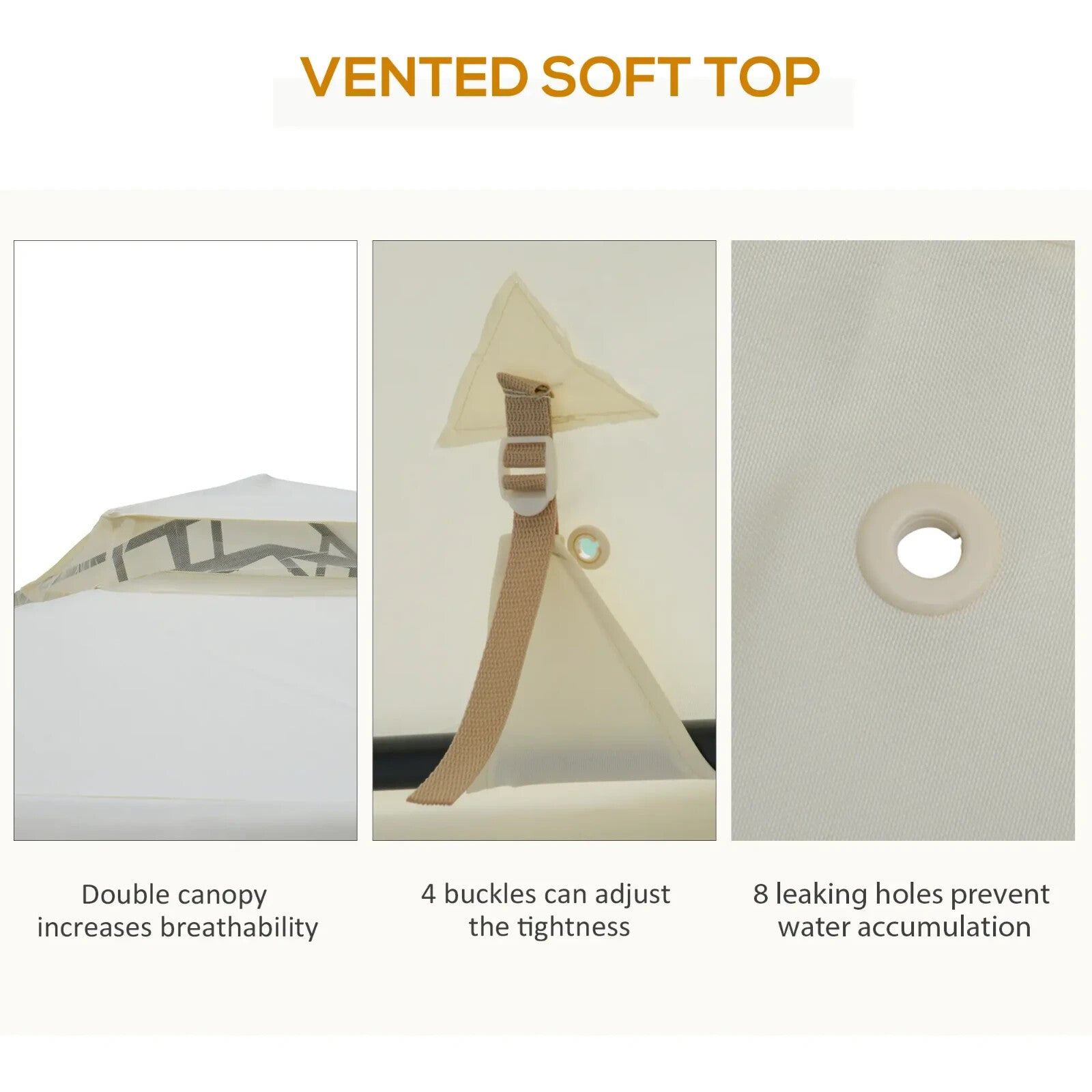 Outdoor Gazebo with Sides Garden Party Tent Canopy Sun Shade Shelter Double Roof - Home and Garden Furniture Shop - rustic - furniture