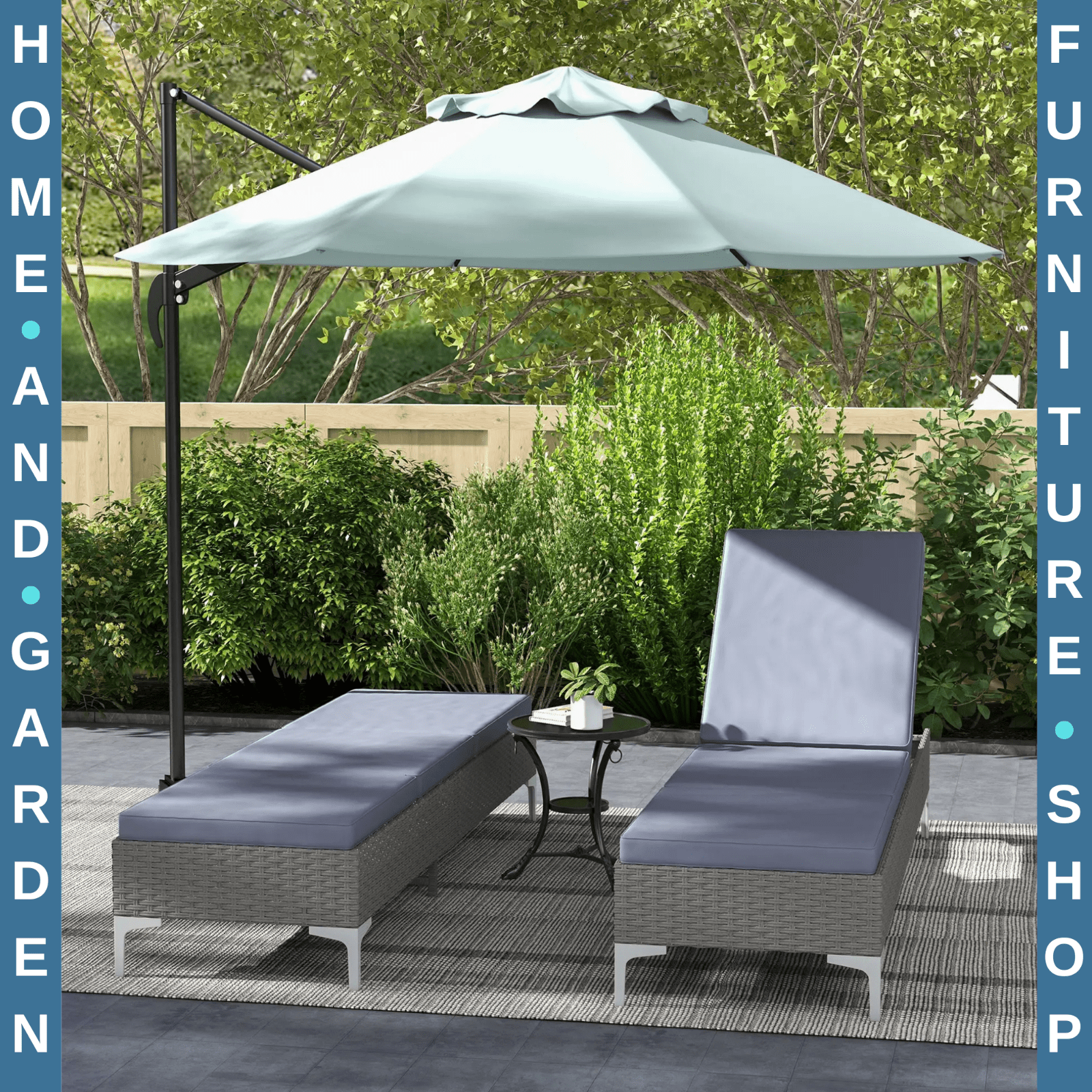 Outdoor Rattan Sun Lounger Set of 2 Adjustable Multi Position Recliner Sunbed - Home and Garden Furniture Shop - #rustic - furniture#