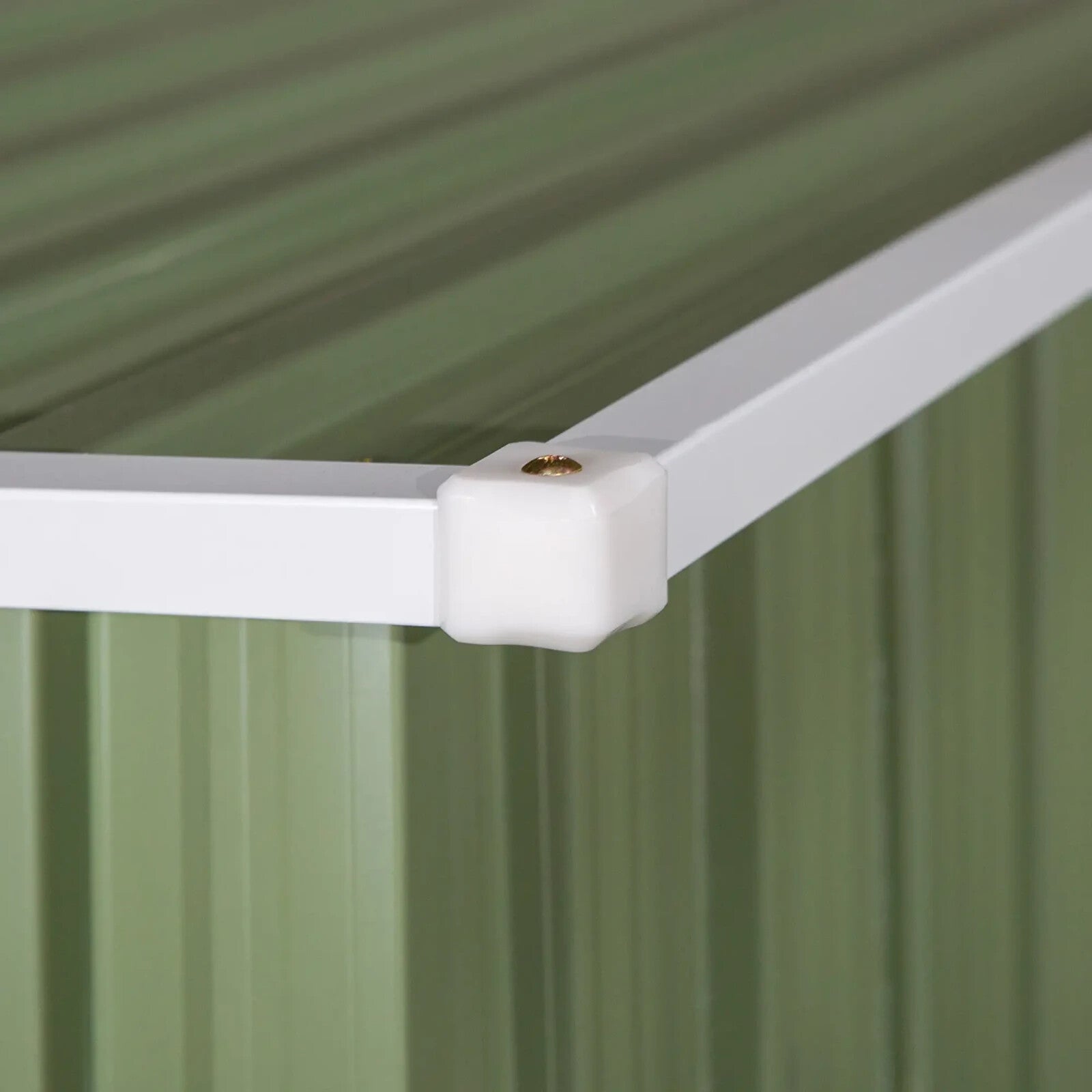 Outdoor Steel Storage Shed Garden Tool Shed with Lockable Door for Backyard Use - Home and Garden Furniture Shop - rustic - furniture